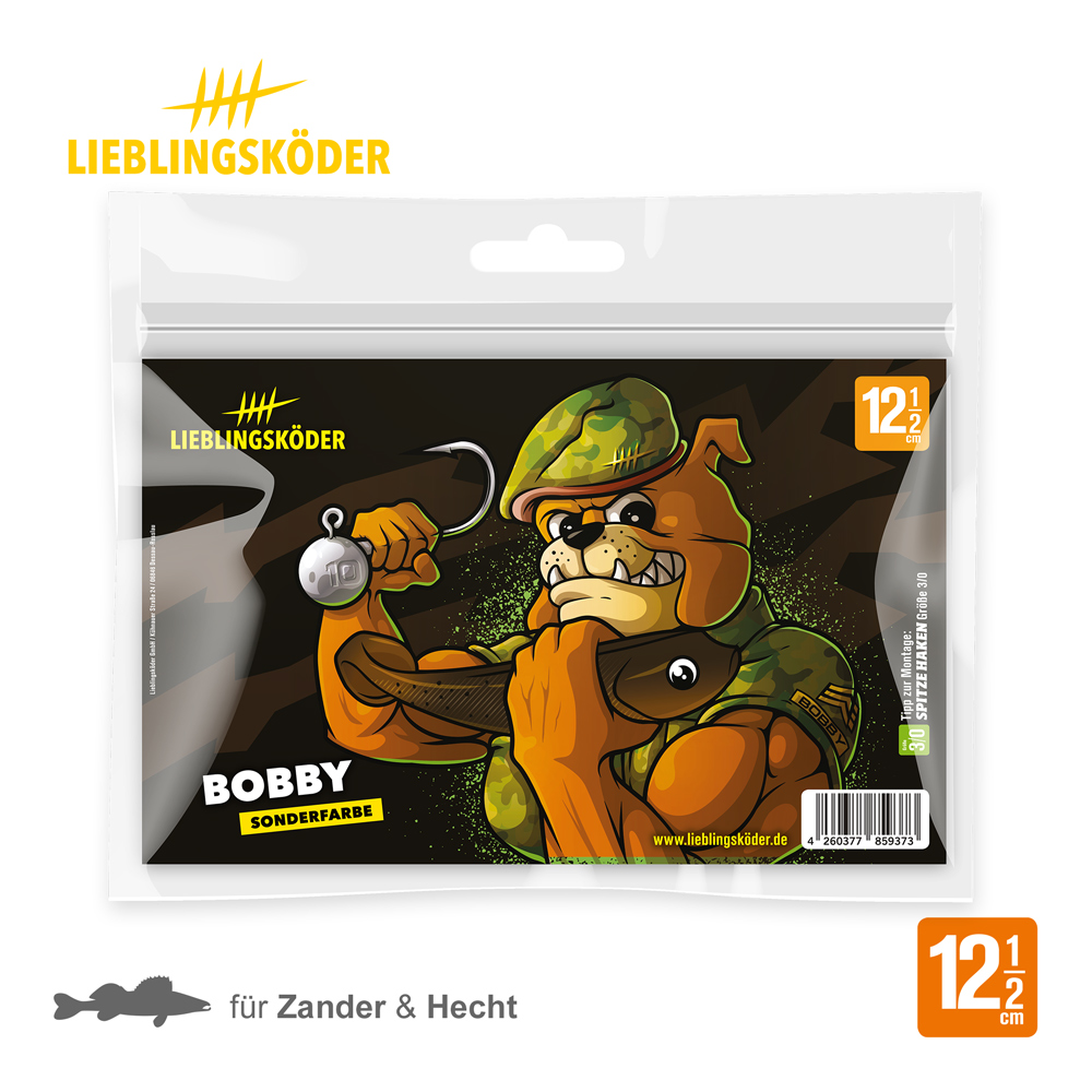 Lieblingsköder 12,5cm Bobby Gummifisch Verpackung