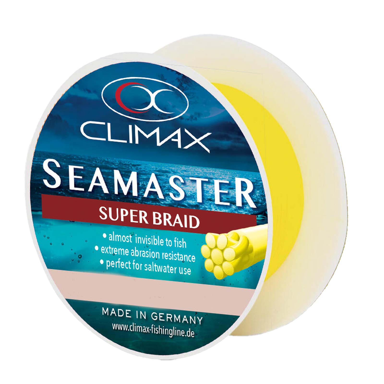 Climax Seamaster Braid Gelb Geflochtene Schnur Meterware