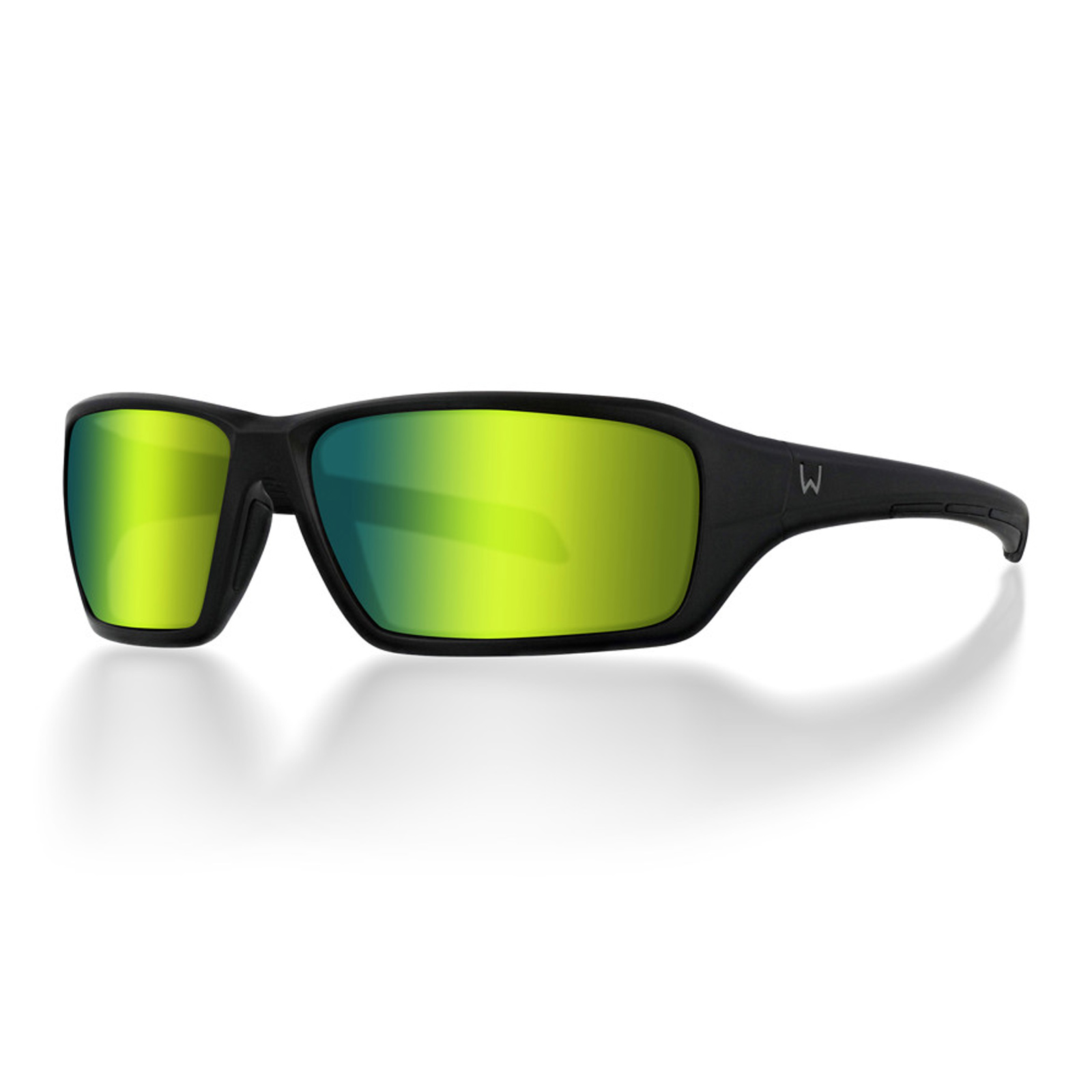 Westin W6 Sport 15 Matte Black/Green Polarisationsbrille