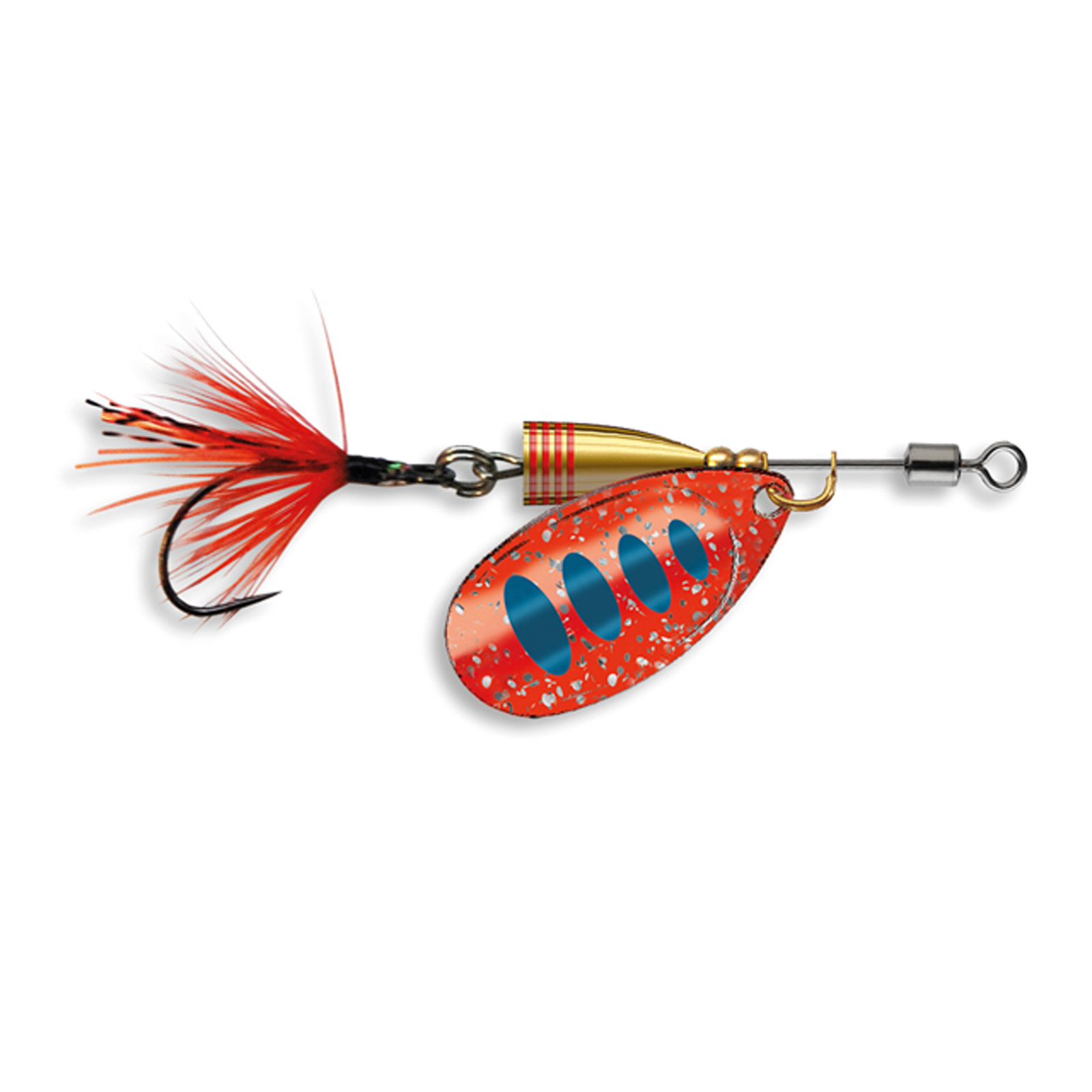 Cormoran Bullet Single UL2 Rot Blau Ultraleicht-Spinner Einzelhaken