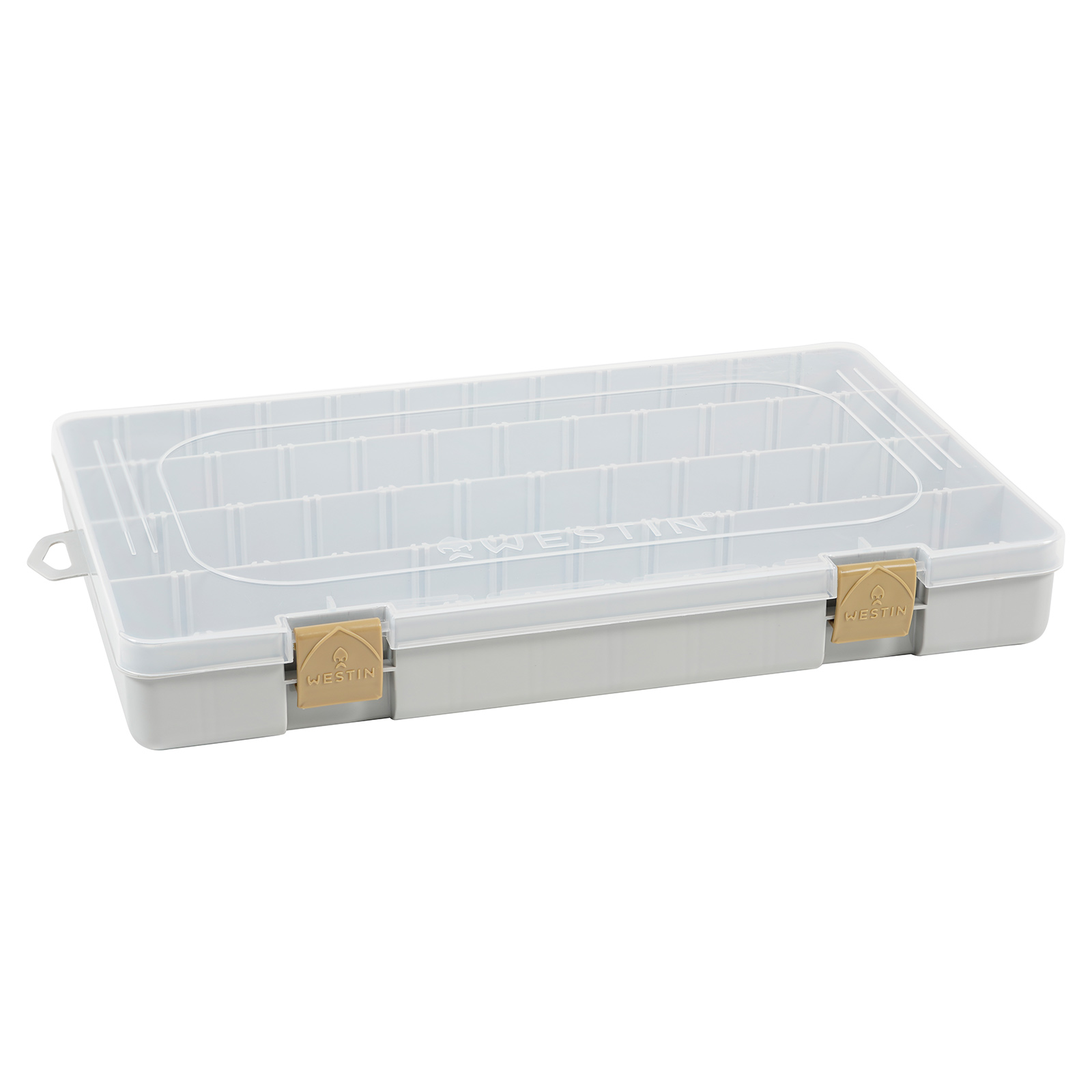 Westin W3 Tackle Box 36x22,5x4,8cm Grey/Clear Angelbox