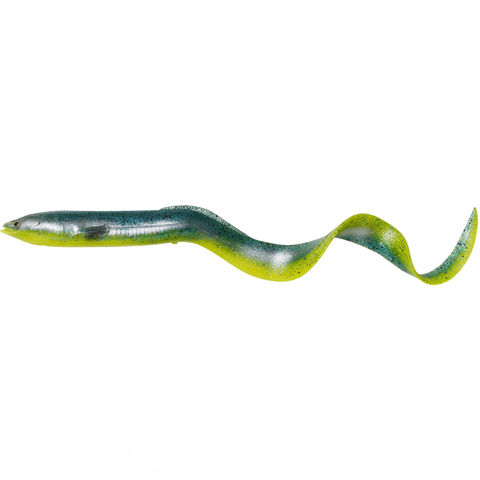 Savage Gear 3D Real Eel Green Yellow Glitter Bulk Gummiköder