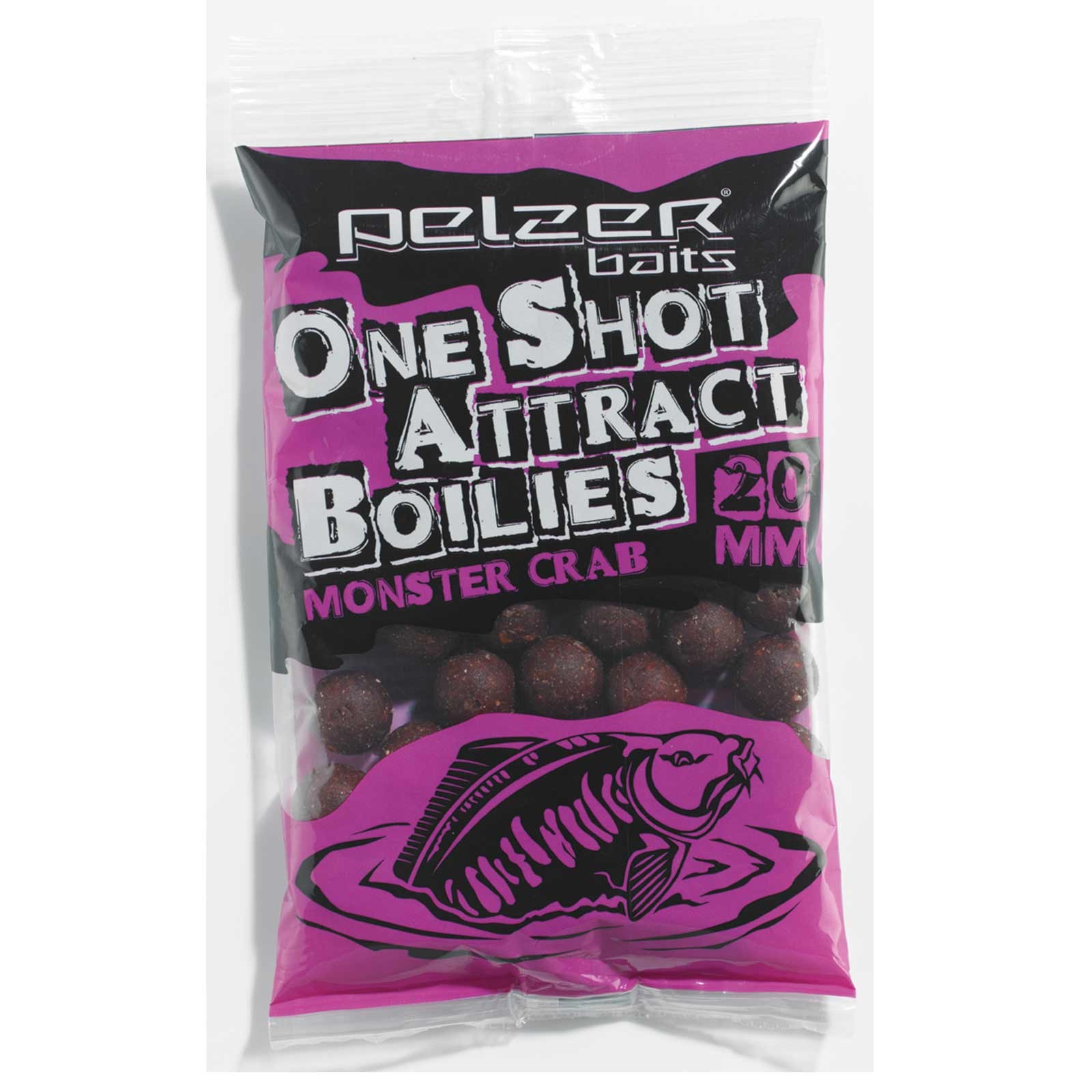 Pelzer One Shot Attract Boilies 250g Monster Crab