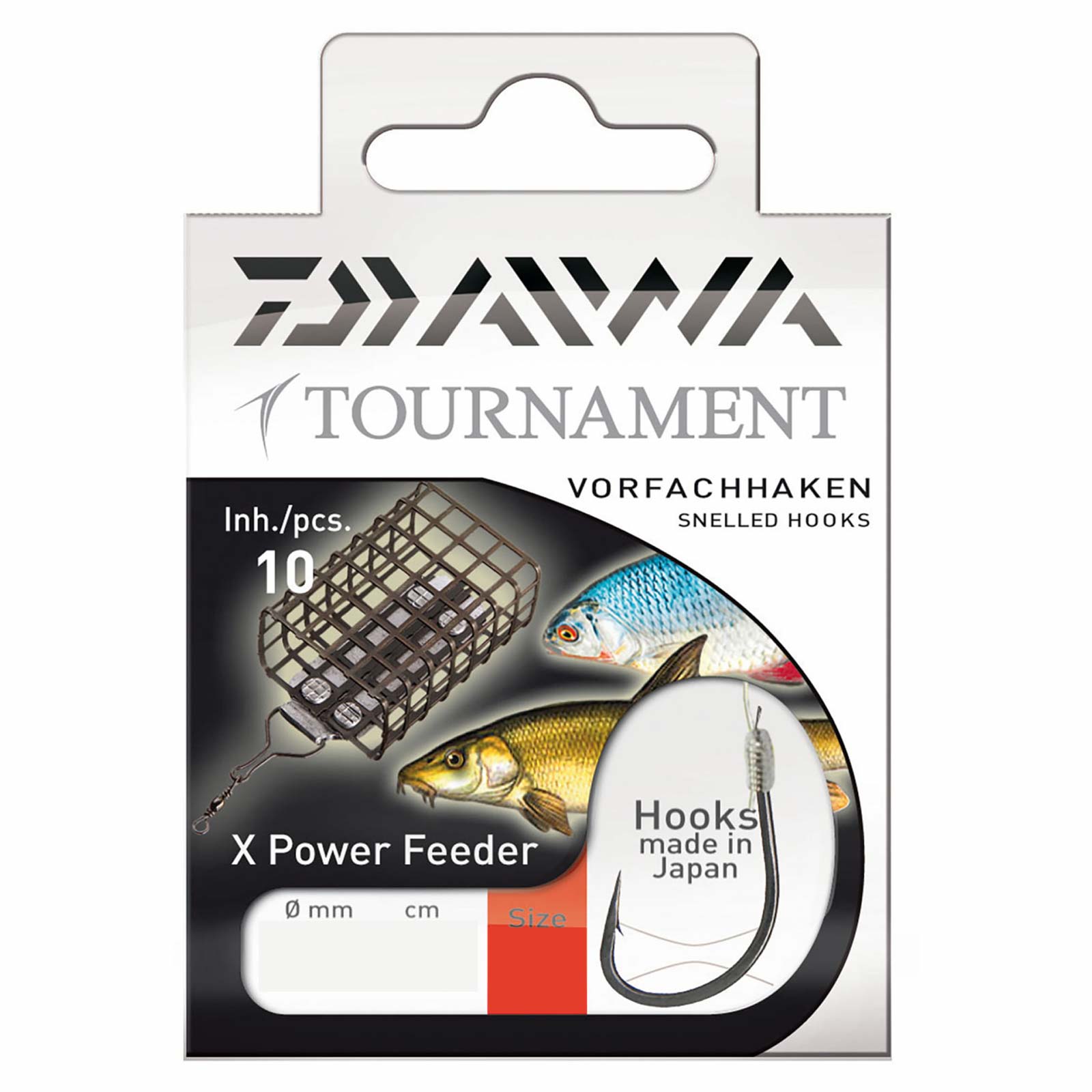 Daiwa Tournament Feederhaken X-S. Gebundene Feeder-Vorfachhaken