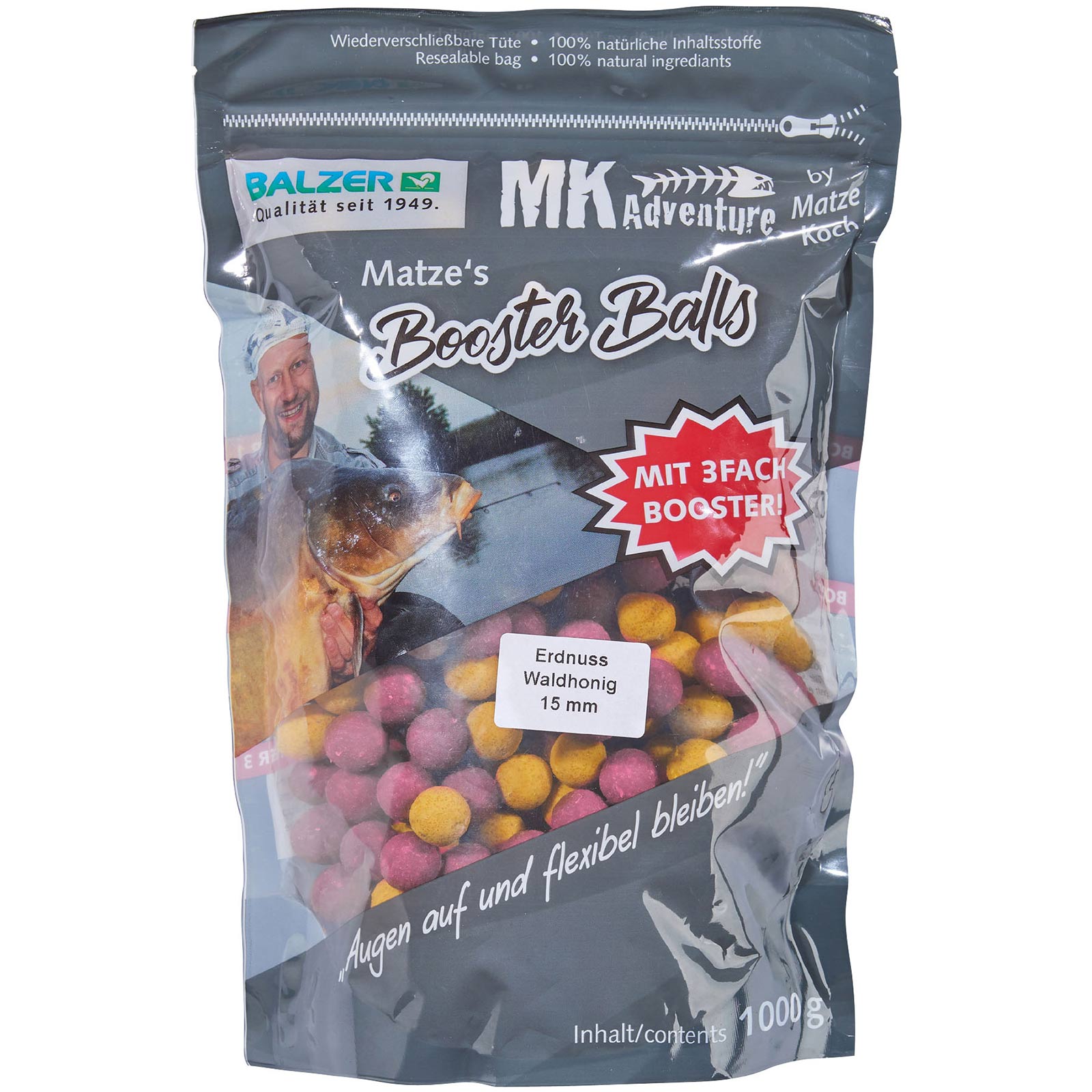 Balzer Matze Koch Booster Balls Boilies – Sepcial Edition Erdnuss Waldhonig