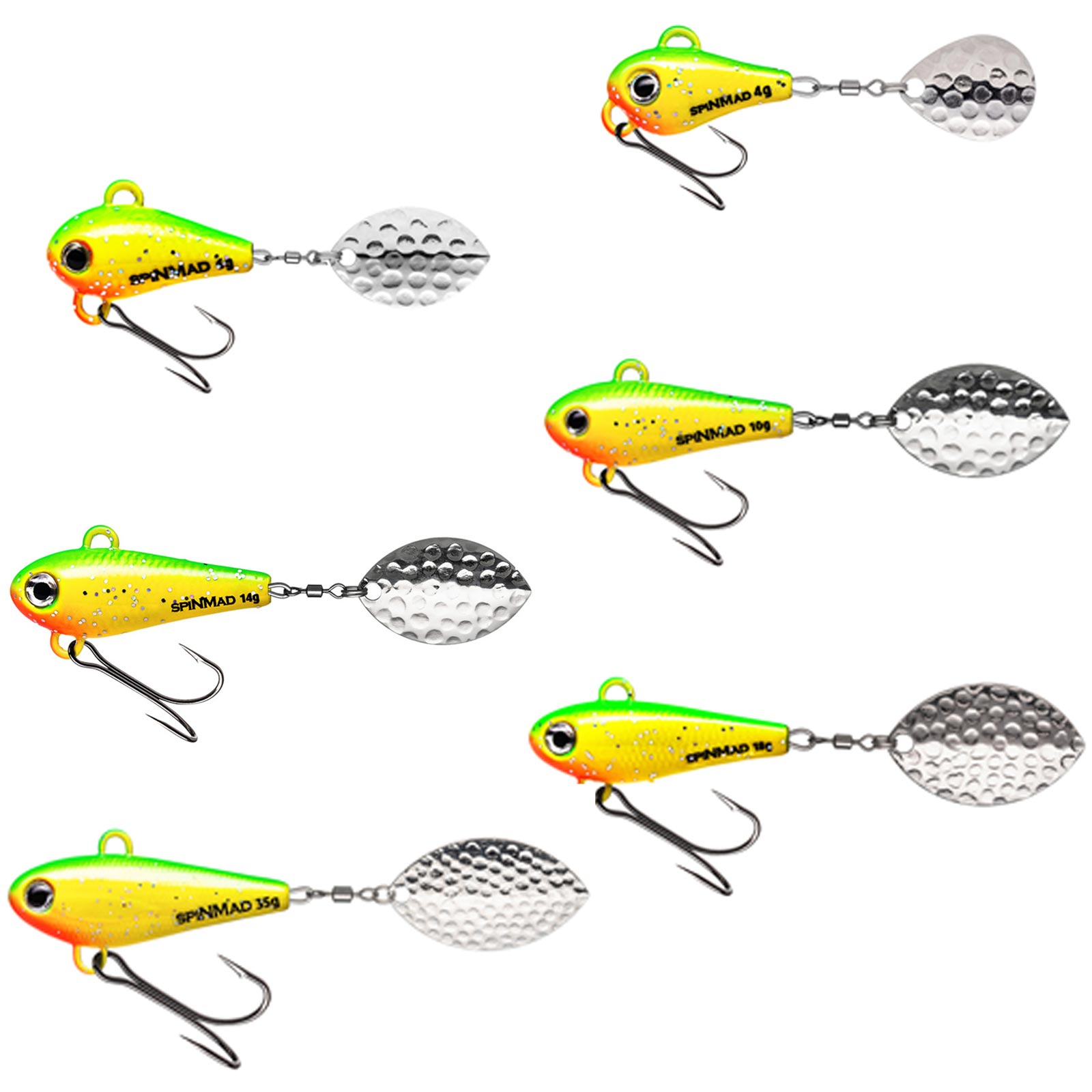 SpinMad Originals Greenlemon Jig Spinner