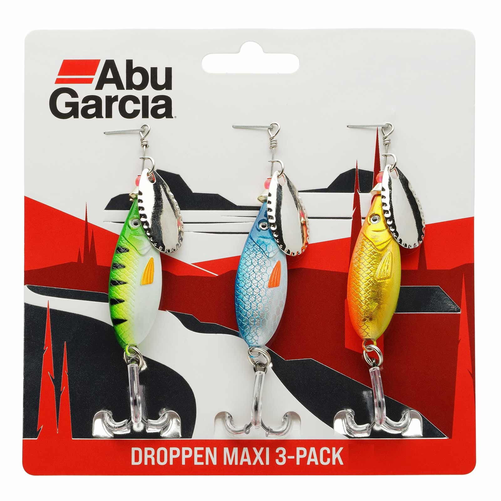 Abu Garcia Droppen Maxi 3-Pack Spinner-Set