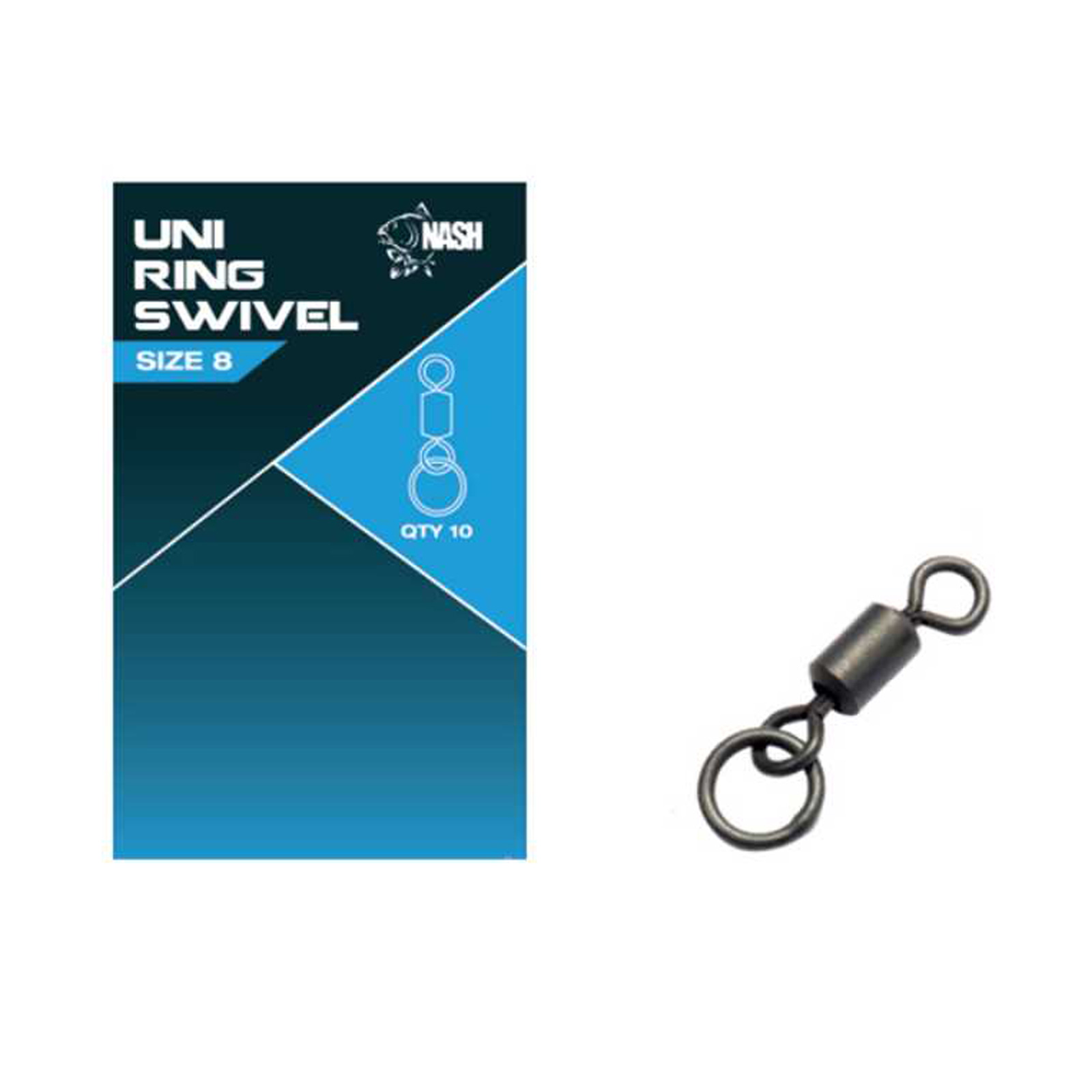 Nash Uni Ring Swivel Wirbel Karpfenangeln Zubehör