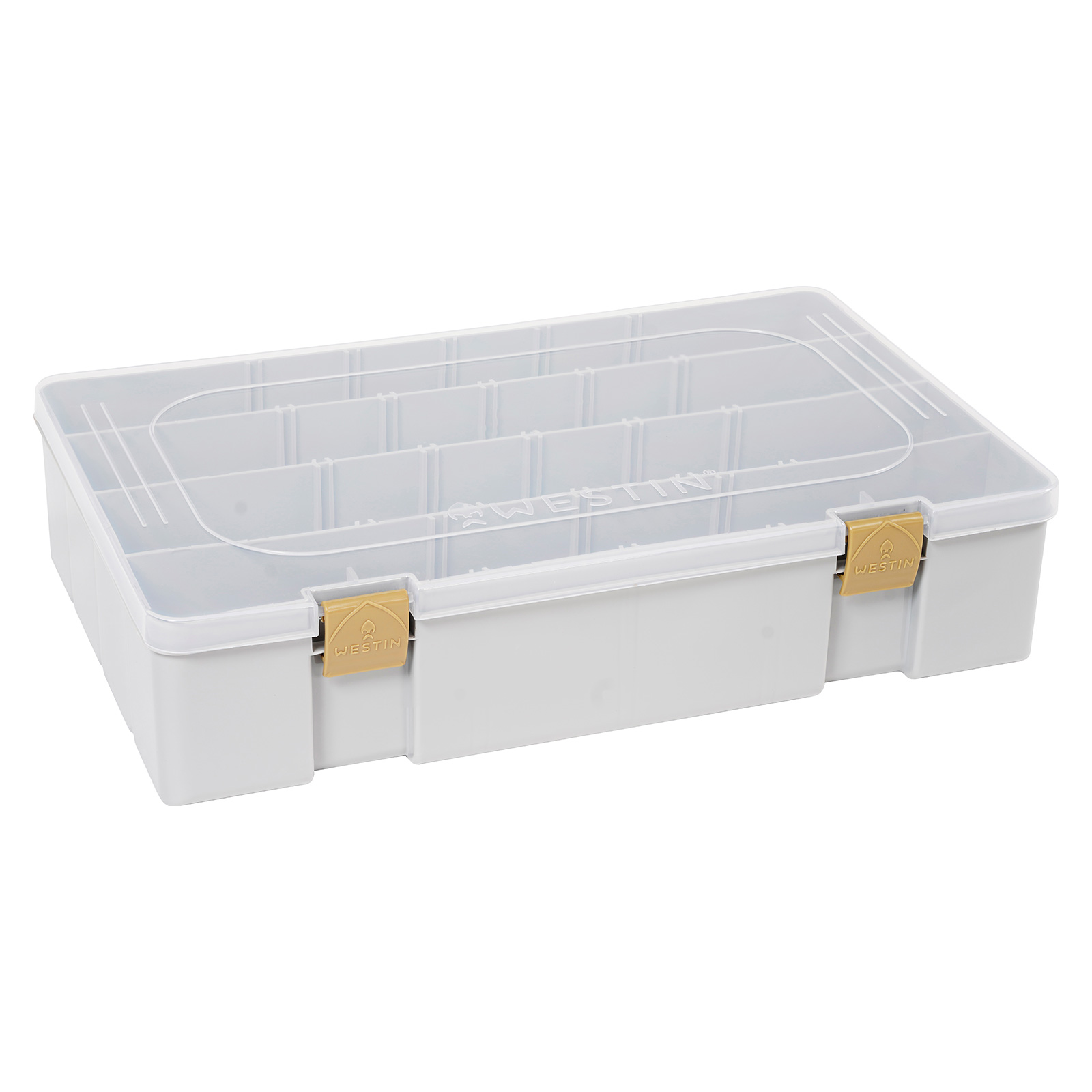 Westin W3 Tackle Box 36x22,5x8cm Grey/Clear Angelbox