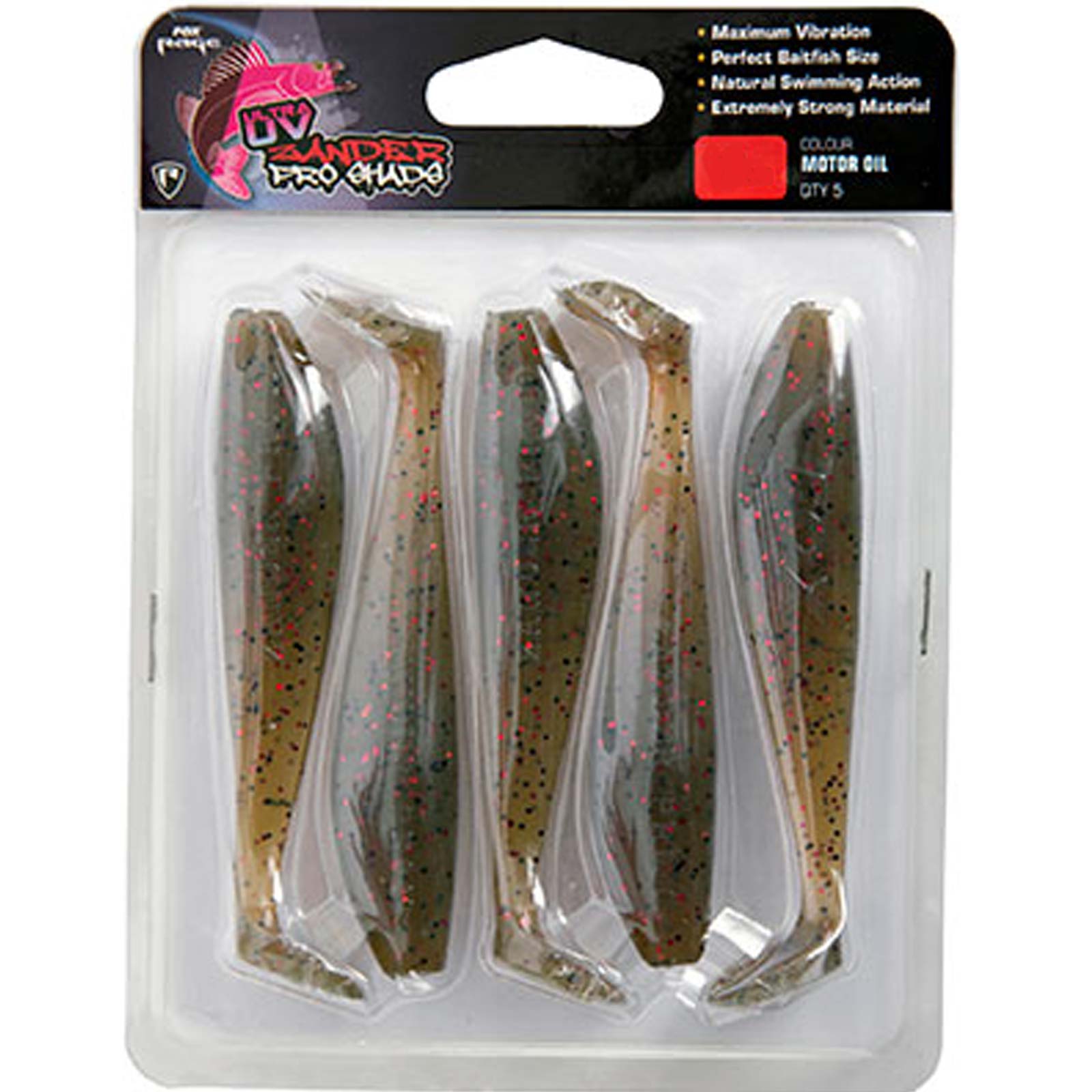 Fox Rage Zander Pro Shad Single Colour Pack Gummifisch Motor Oil