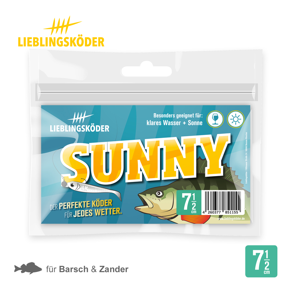 Lieblingsköder 7,5cm Sunny Gummifisch Verpackung