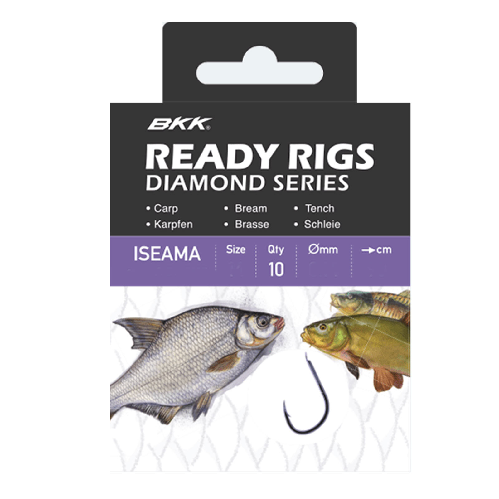 BKK Ready Rig Diamond-Iseama GD Friedfisch Vorfachhaken gebunden