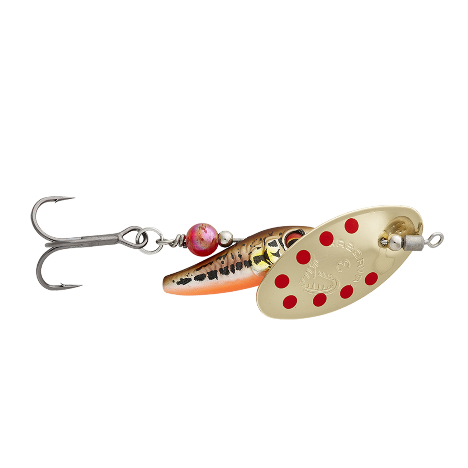 Savage Gear Sticklebait Spinner Sinking Minnow Gold Red bleifrei