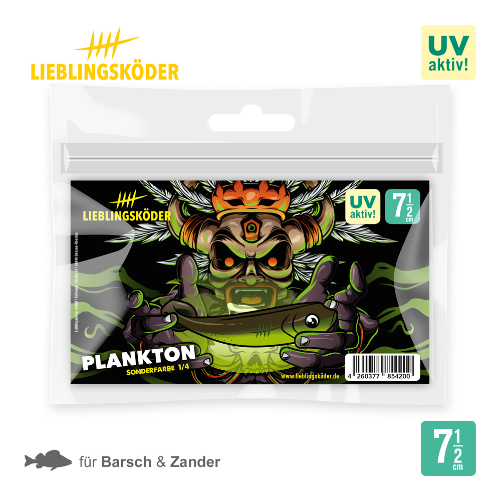 Lieblingsköder 7,5cm Plankton Gummifisch Verpackung