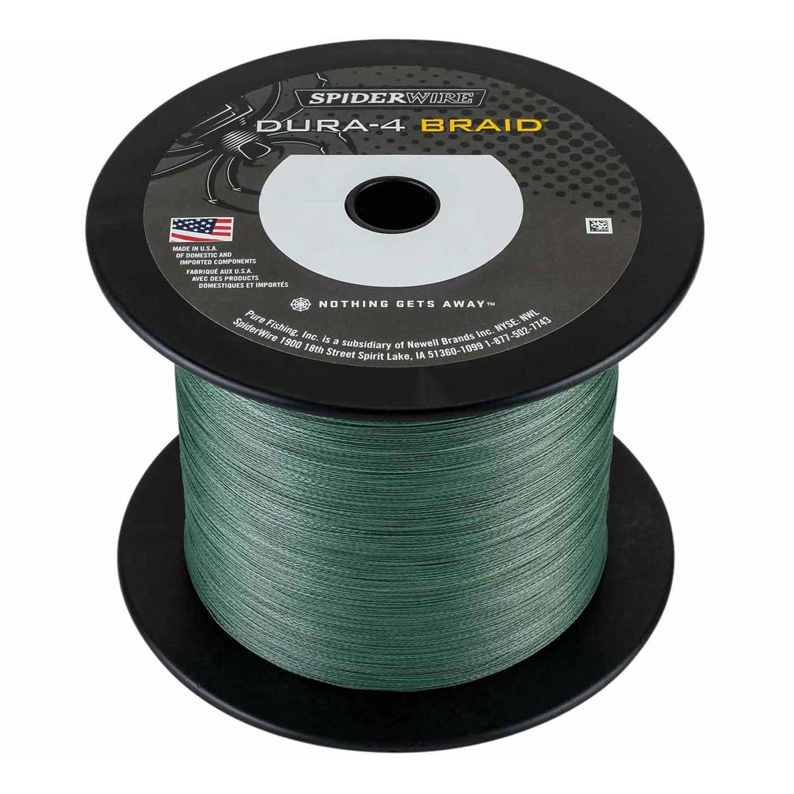 Spiderwire Dura 4 Braid Green Geflochtene Angelschnur Meterware