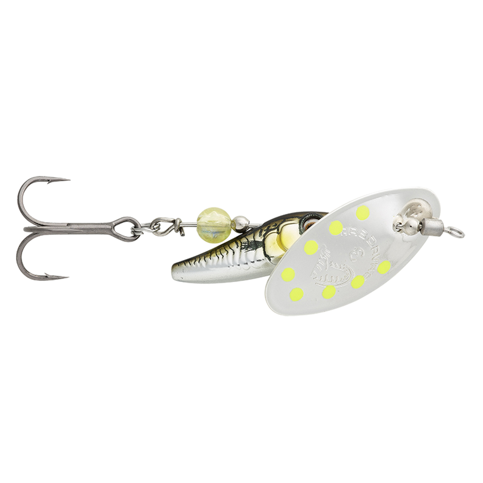 Savage Gear Sticklebait Spinner Sinking Green Silver Ayu bleifrei