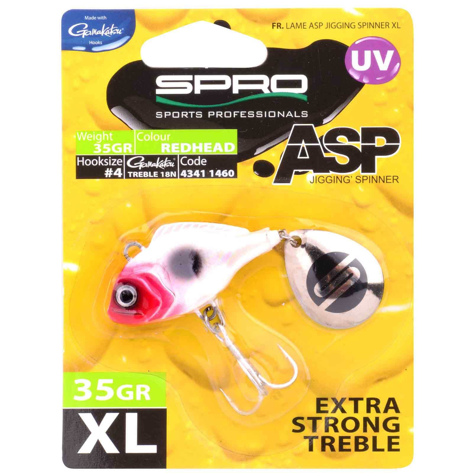 Spro ASP Spinner UV XL Redhead Kunstköder