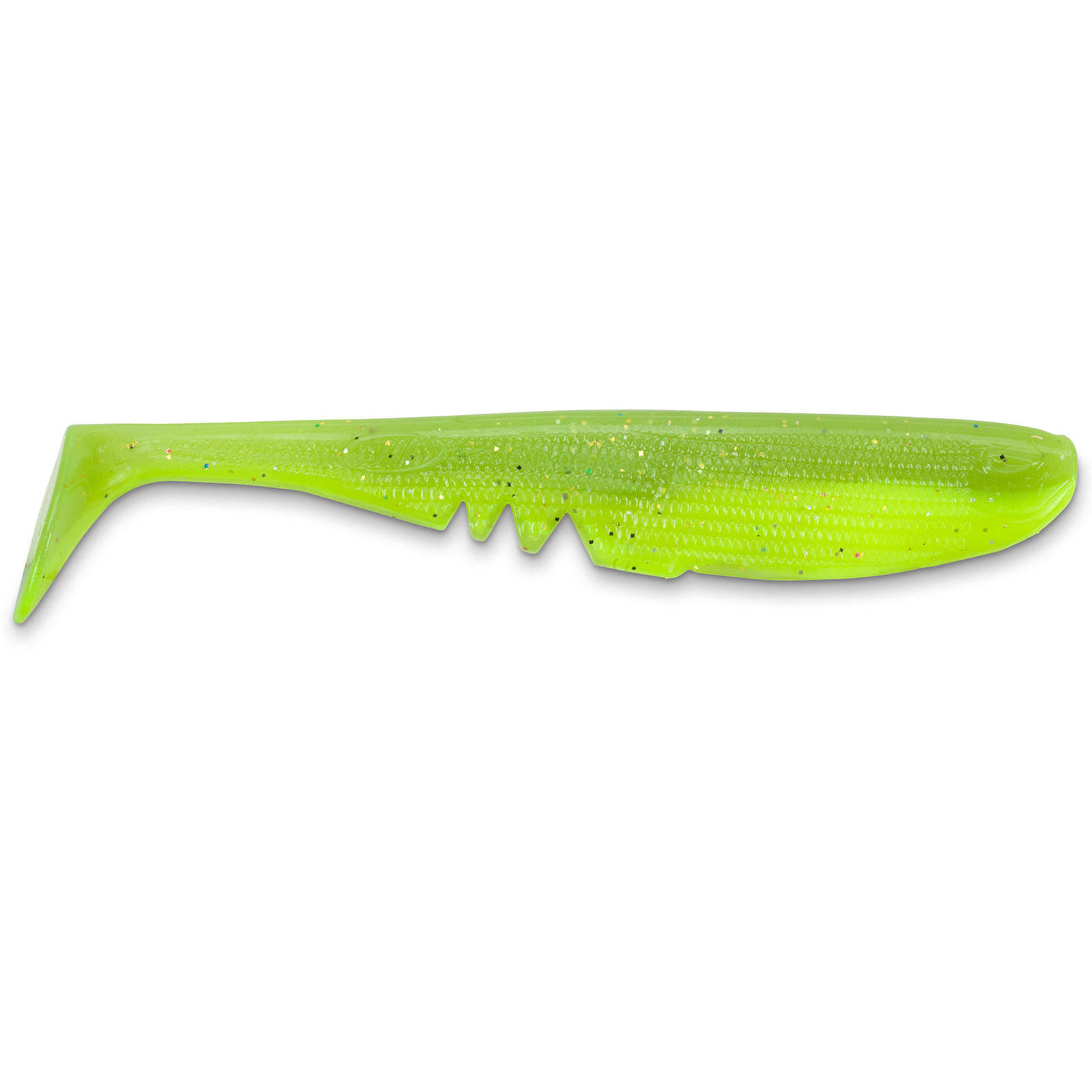 Sänger Iron Claw Racker Shad Non Toxic Gummifische Fluo Yellow Chartreuse