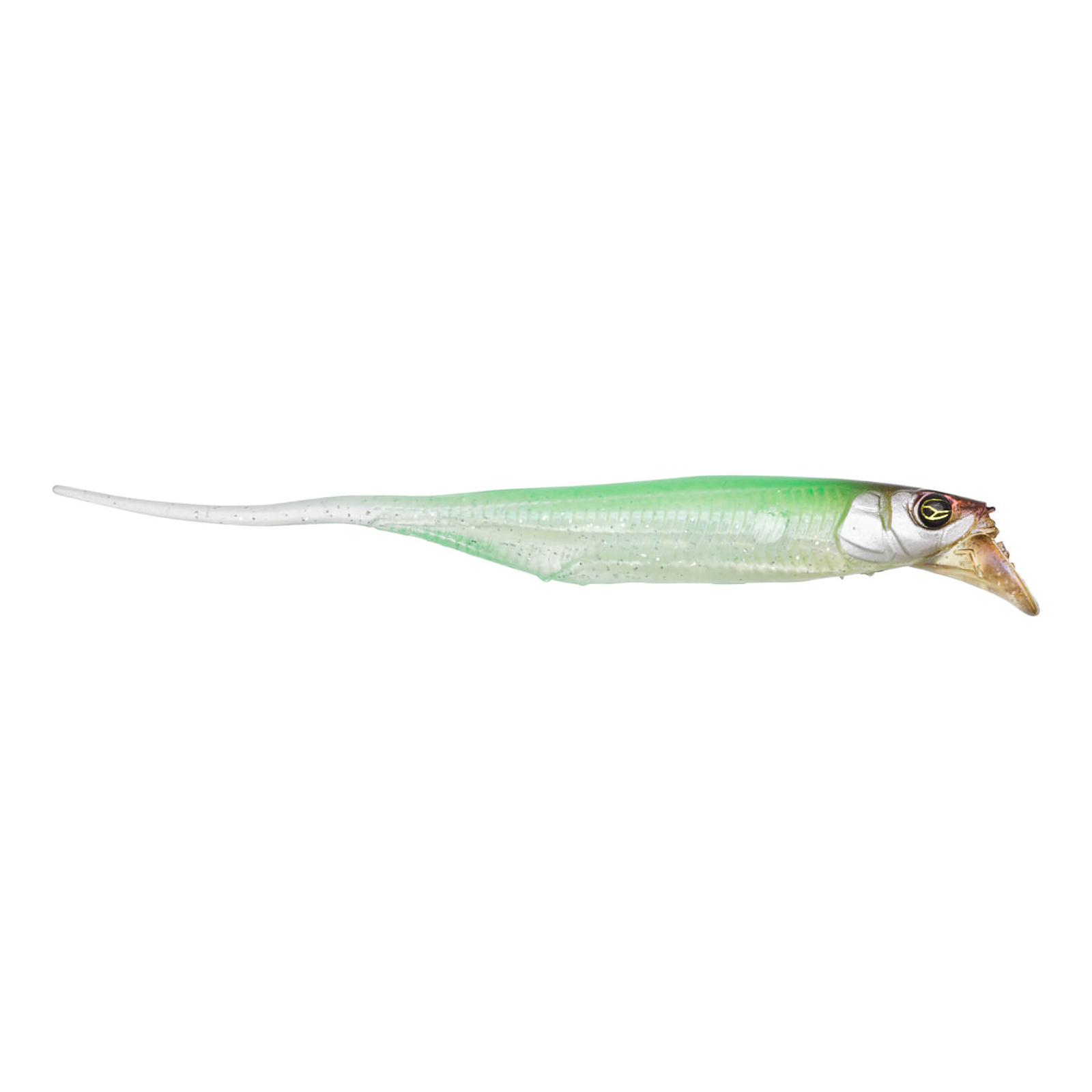 ILLEX Rv Driftfry 3" Sight Chartreuse Fry Gummifisch mit Tauchschaufel