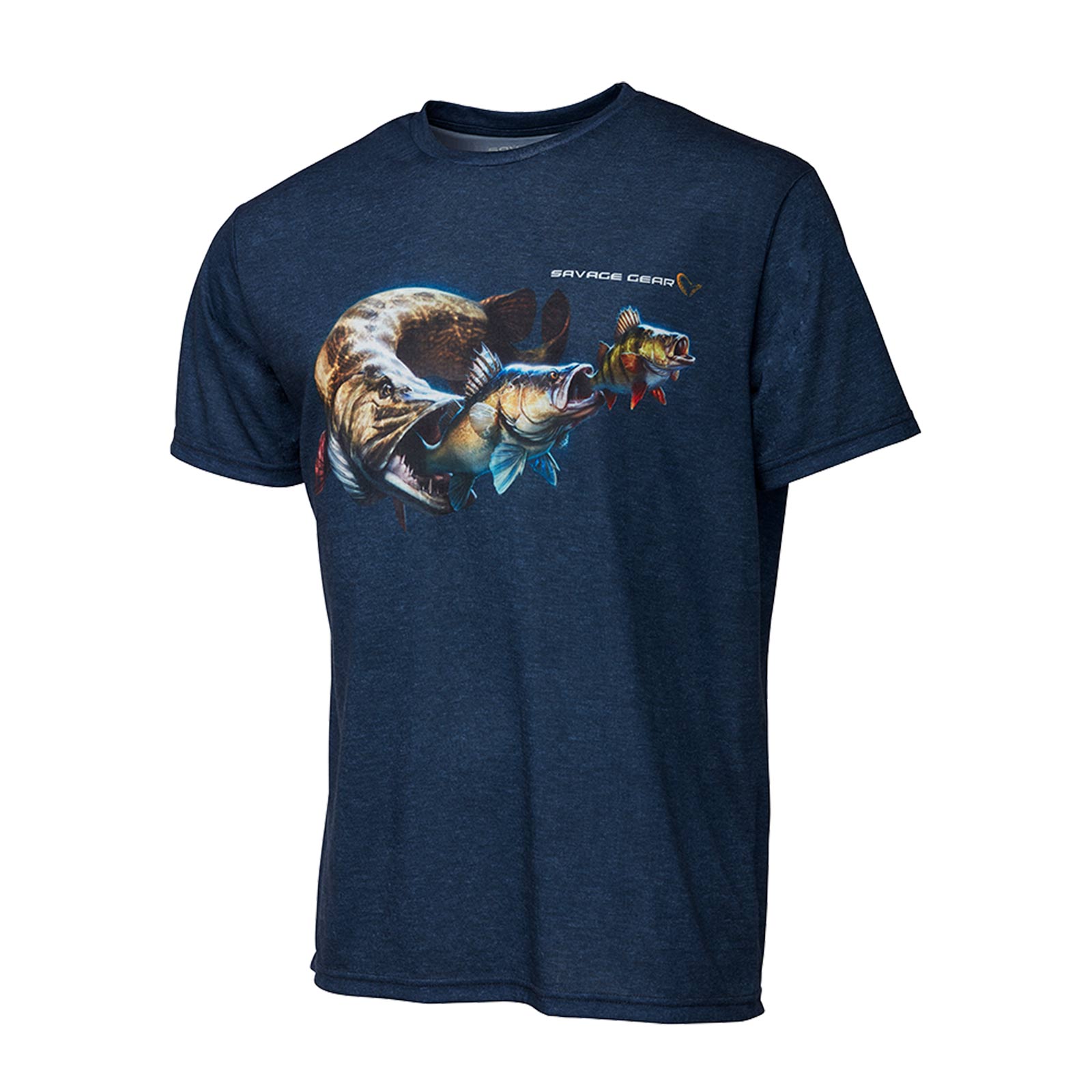 Savage Gear Cannibal Tee Blue Logo T-Shirt