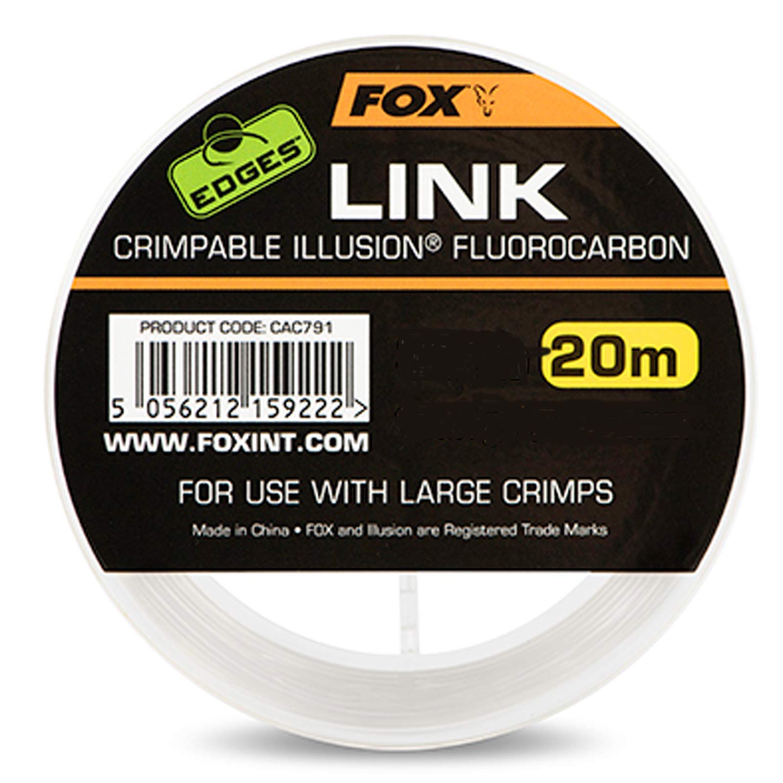 Fox Edges Link Crimpable Illusion Fluorocarbon – 20m Angelschnur