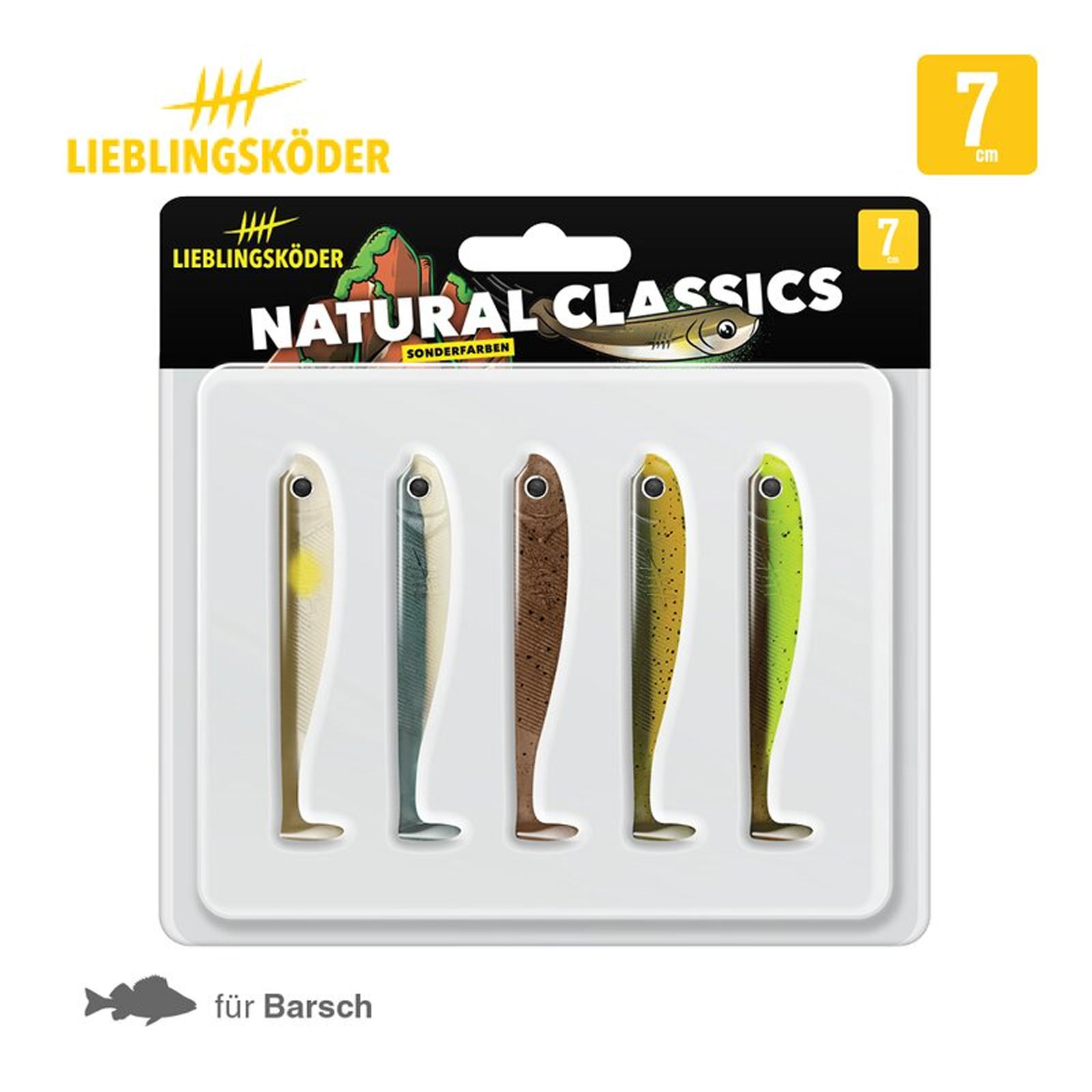 Lieblingsköder 7,0cm Natural Classics Gummifisch pack