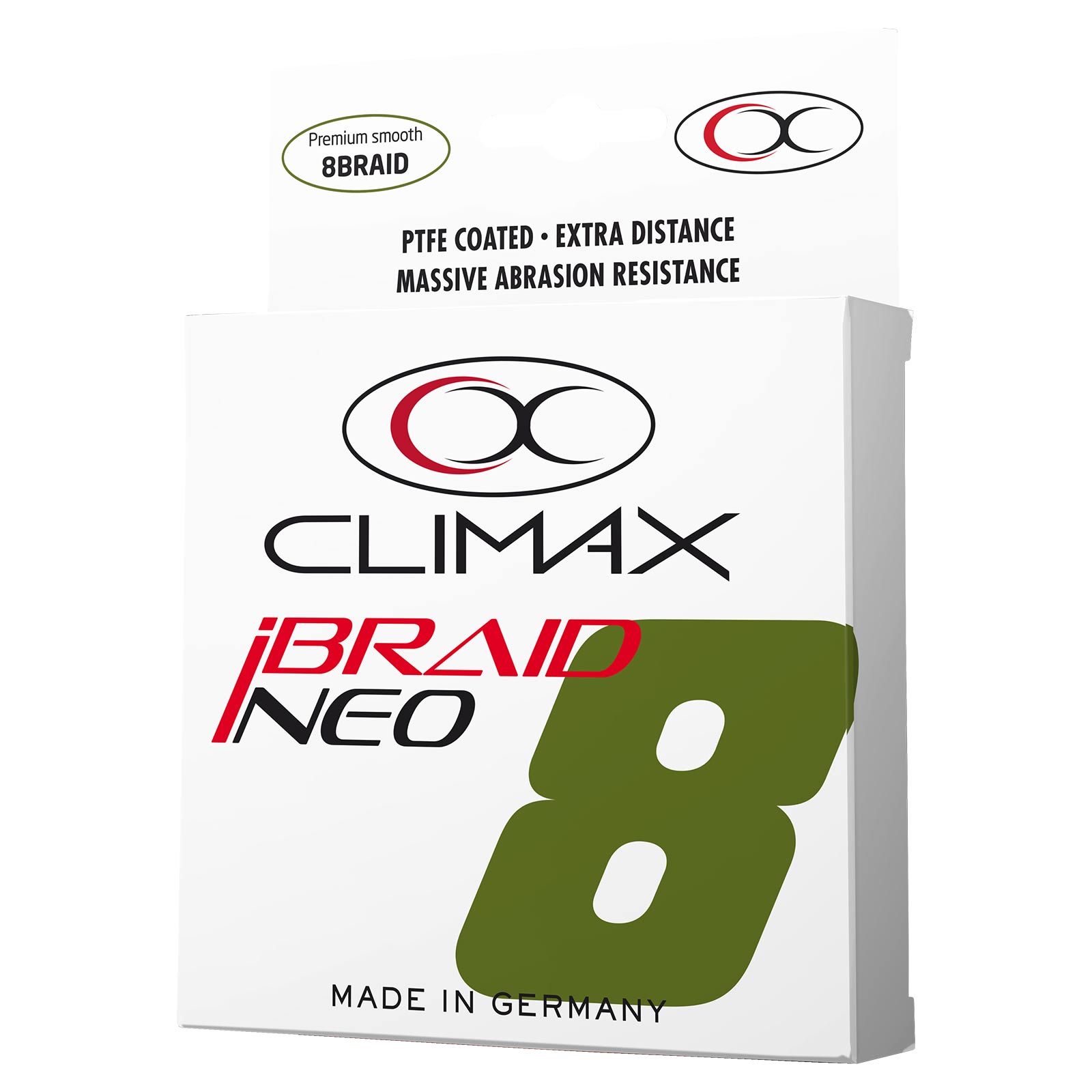 Climax iBraid NEO olive Geflochtene Angelschnur Detail 1