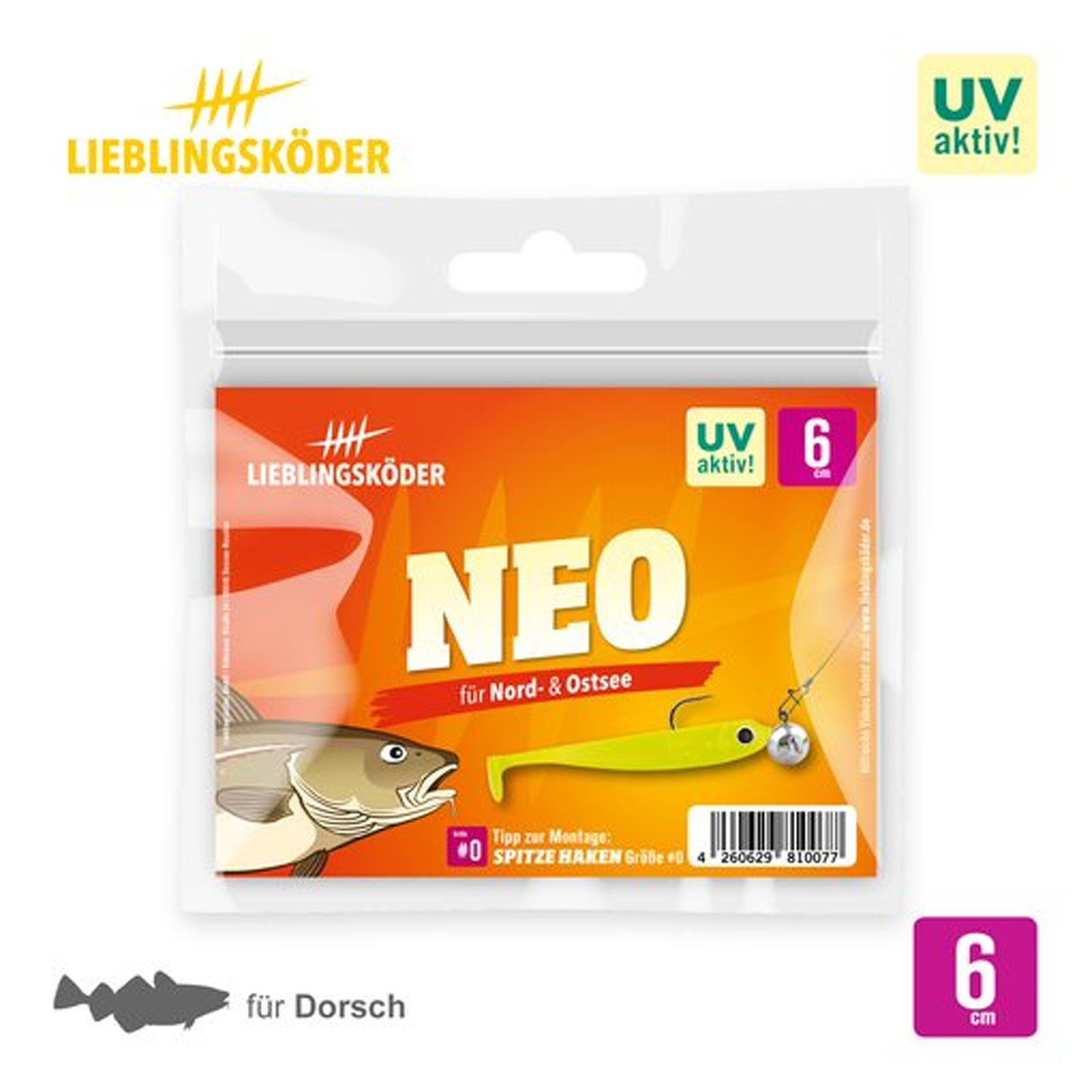 Lieblingsköder 6,0cm Neo Gummifisch pack