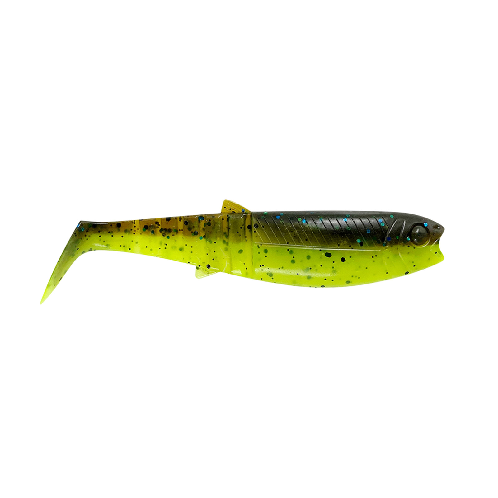 Savage Gear Cannibal Shad Chartreuse Pumpkin Gummifisch