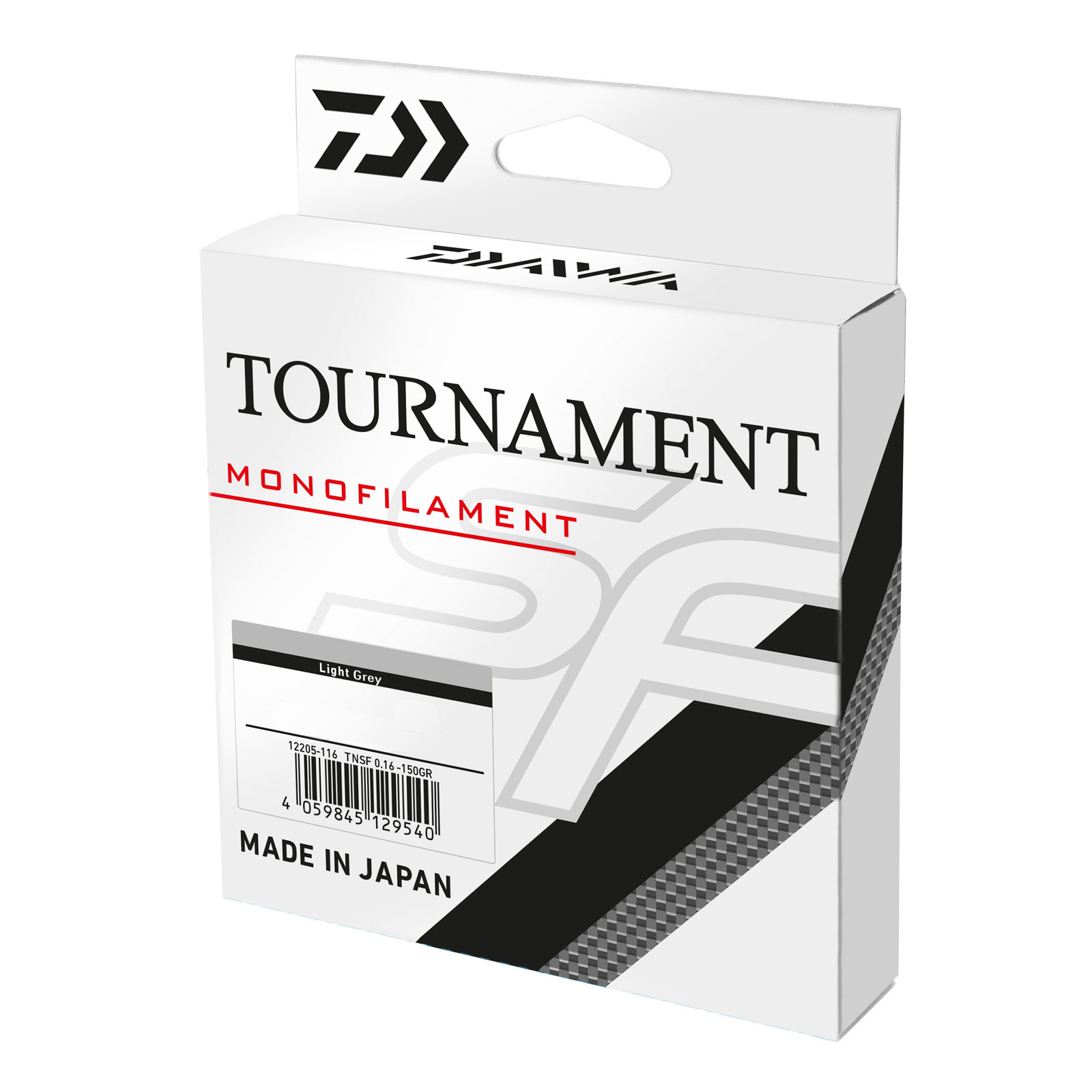 Daiwa Tournament SF Line 150m Grau-Transparent monofile Angelschnur verpackt