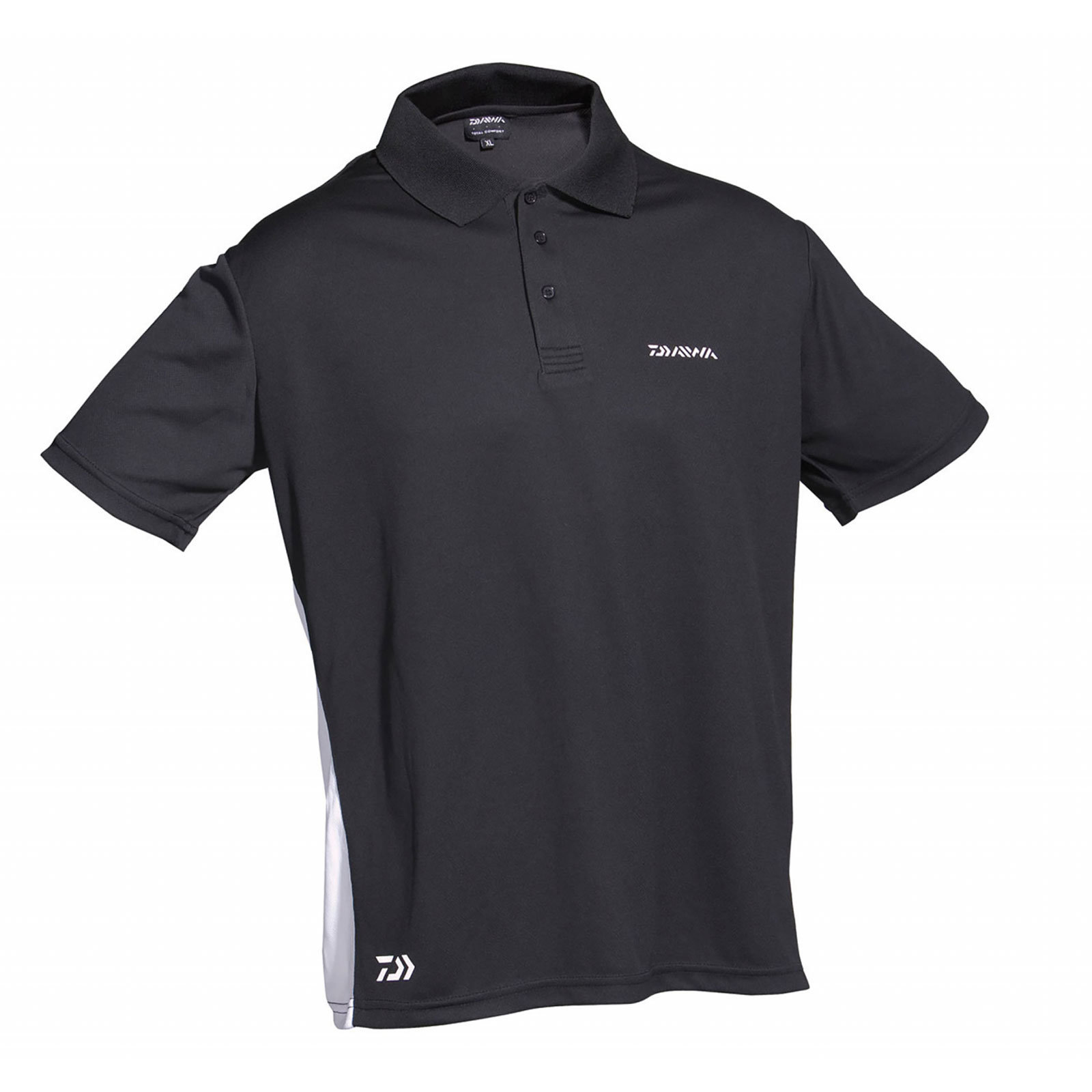 Daiwa Poloshirt schwarz/weiß