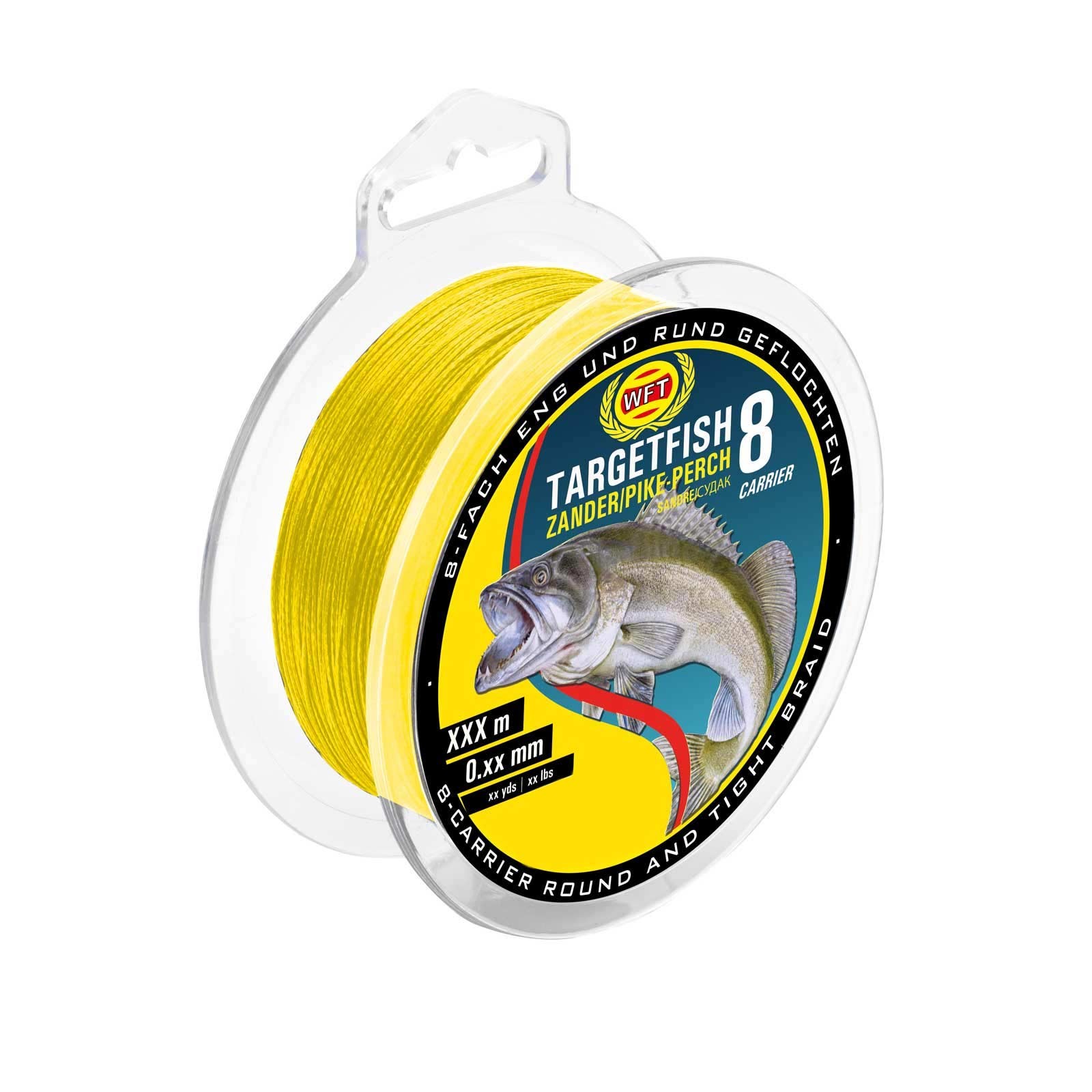 WFT Target Fish 8 Zander yellow 150m geflochtene Schnur