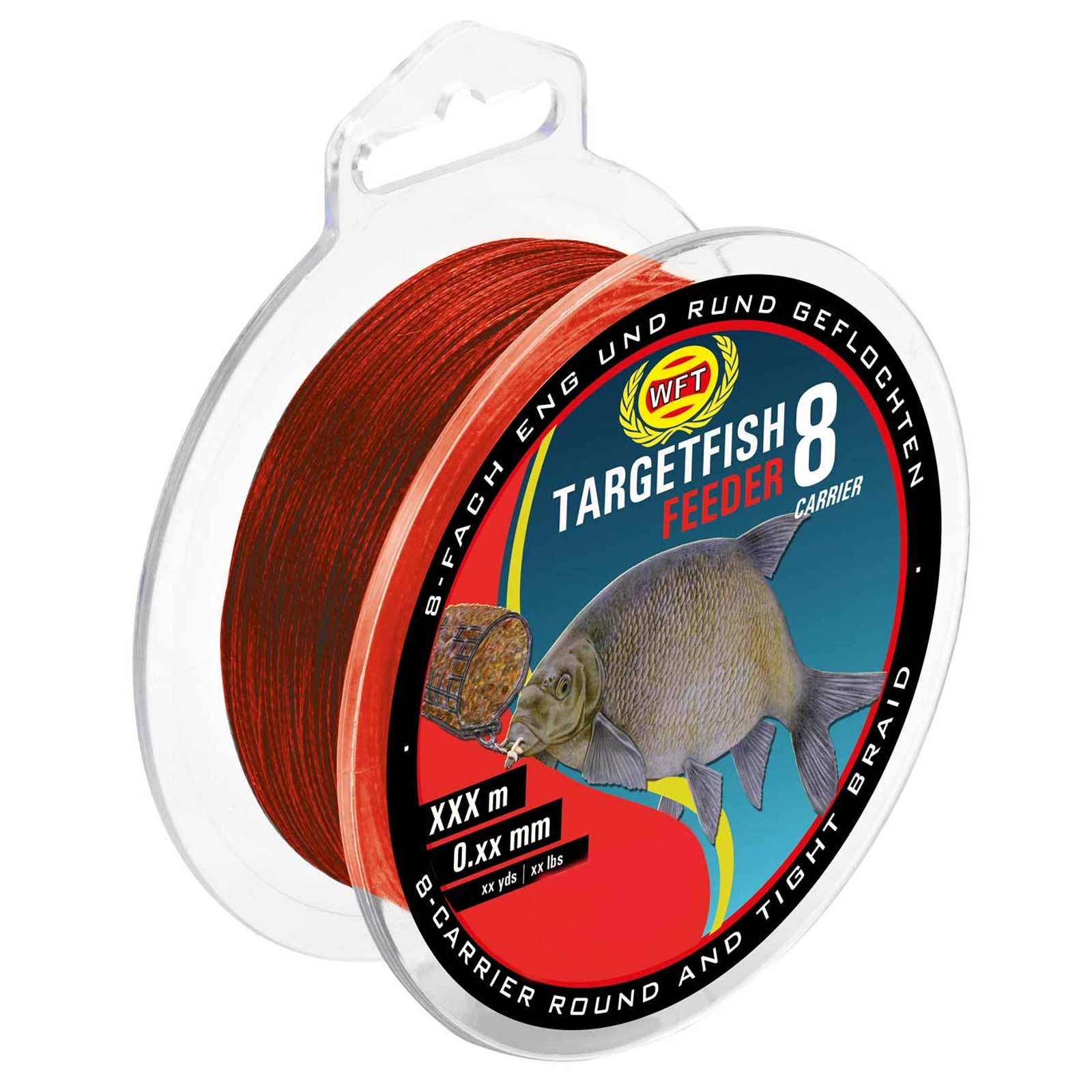 WFT Target Fish 8 Feeder Bloodred 200m 0,12mm geflochtene Schnur