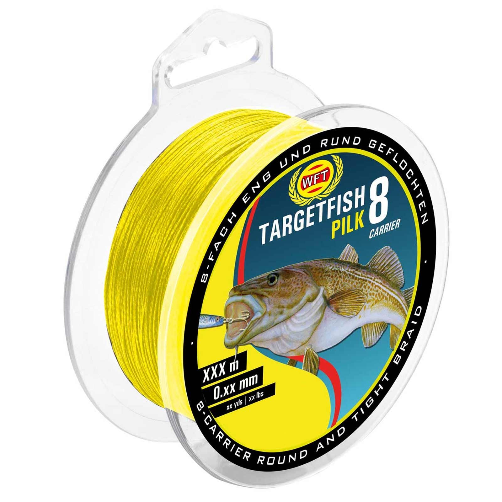 WFT Target Fish 8 Pilk yellow 220m geflochtene Schnur