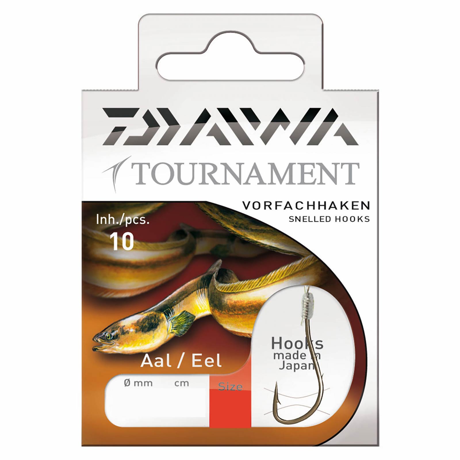 Daiwa Tournament Aalhaken Gebundene Vorfachhaken