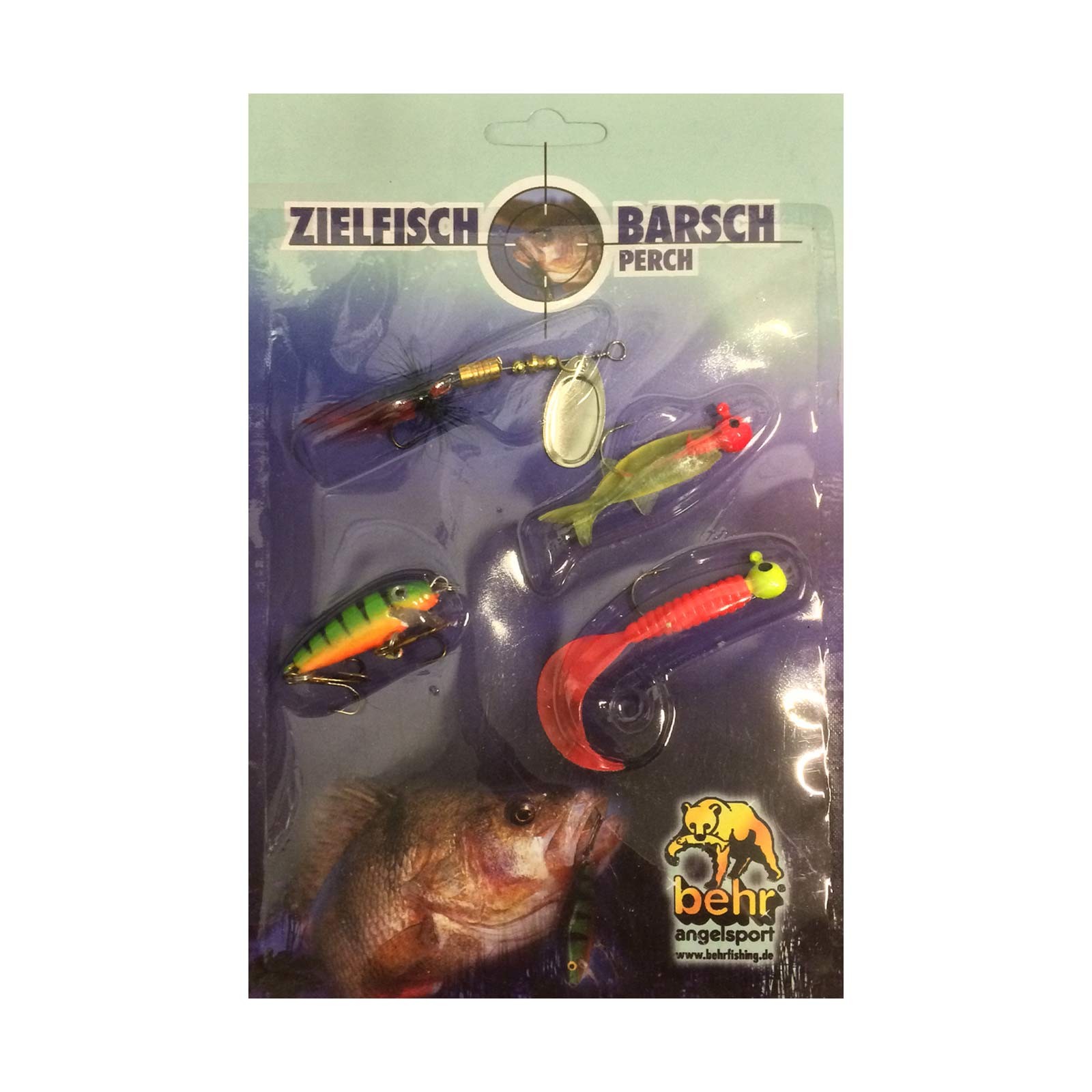 Behr Zielfisch-Set Barsch 1 Spinner, 2 Jigs montiert, 1 Wobbler