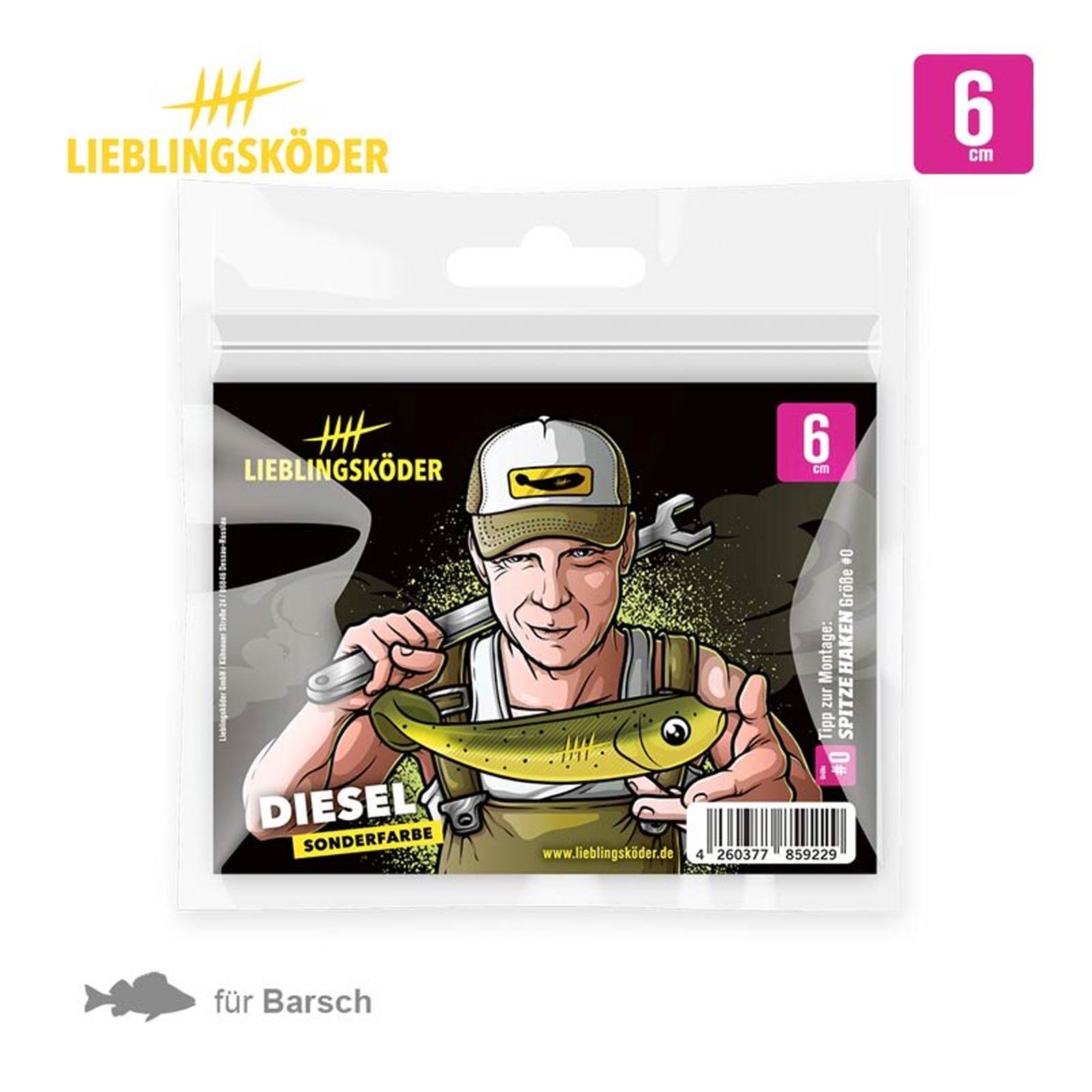 Lieblingsköder 6,0cm Diesel Gummifisch pack