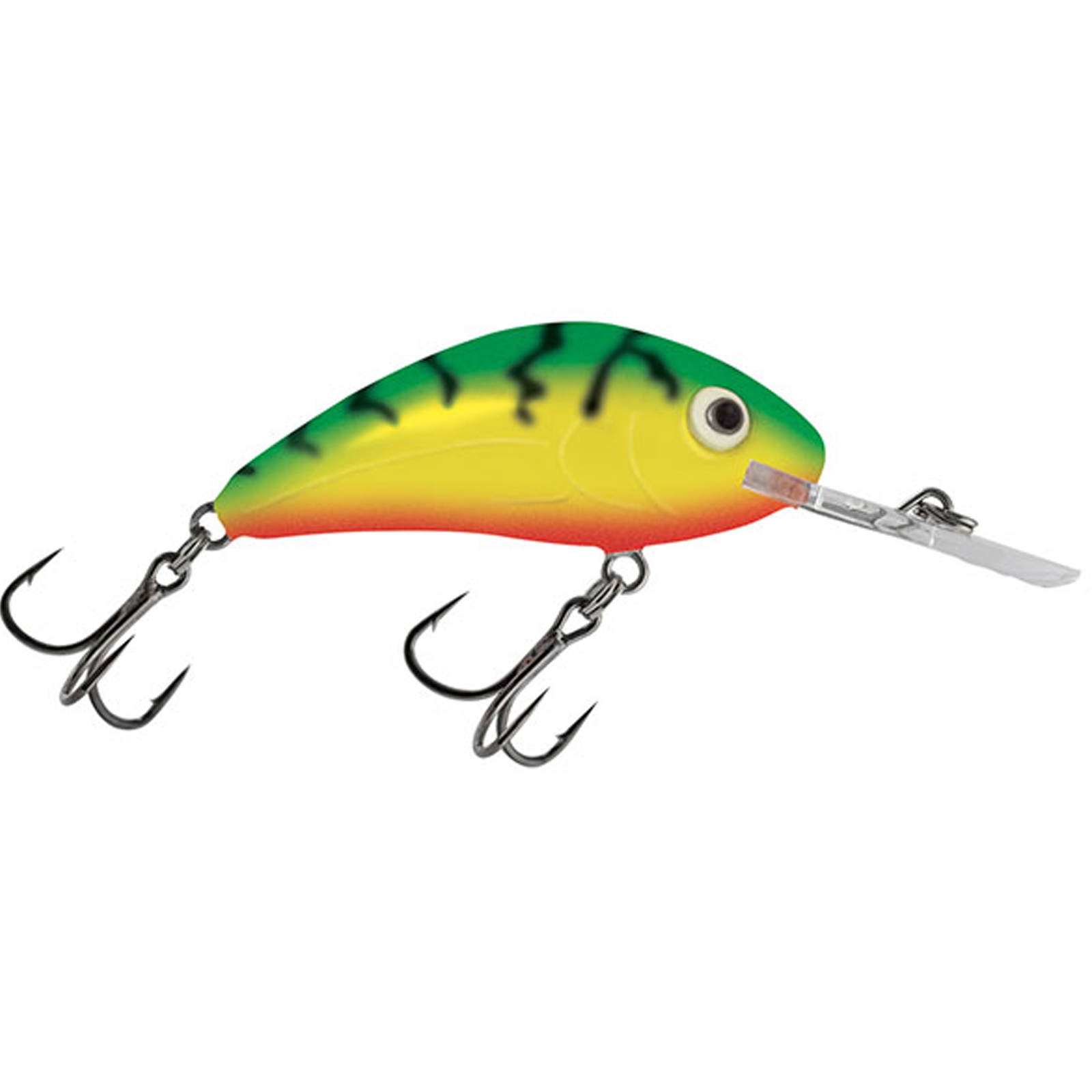 Salmo Rattlin Hornet Floating Green Tiger Wobbler