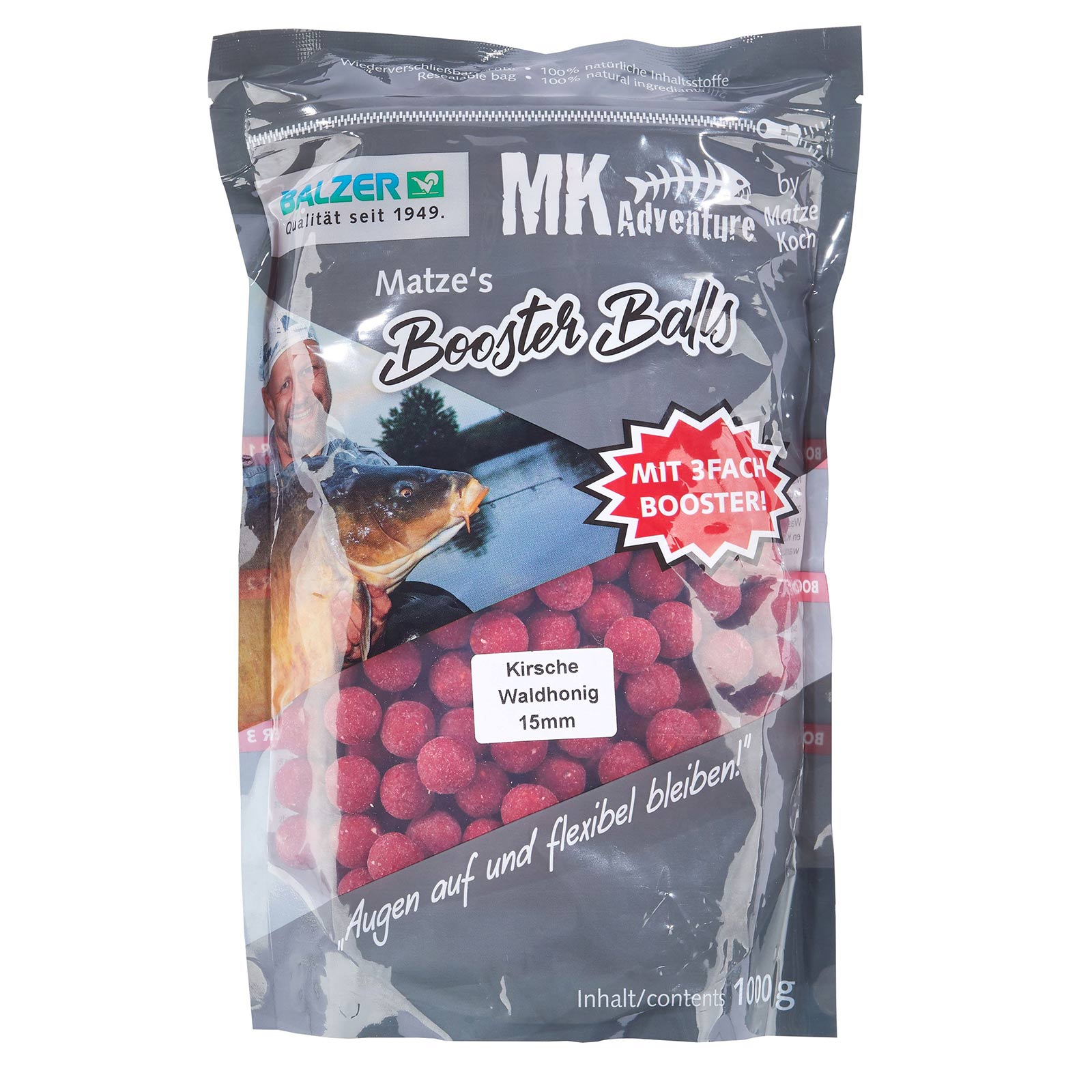 Balzer Matze Koch Booster Balls Boilies Kirsche Waldhonig