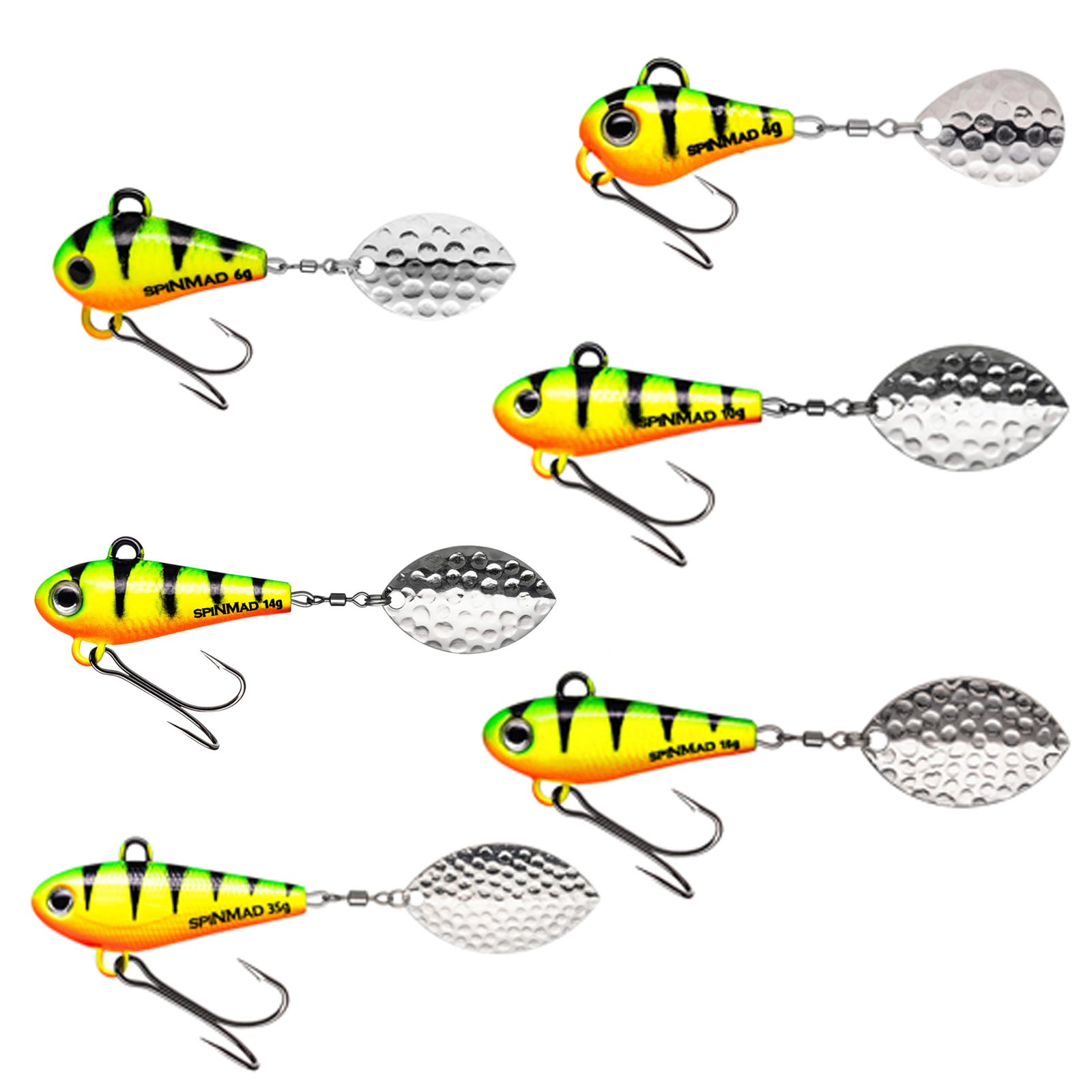 SpinMad Originals Firetiger Jig Spinner