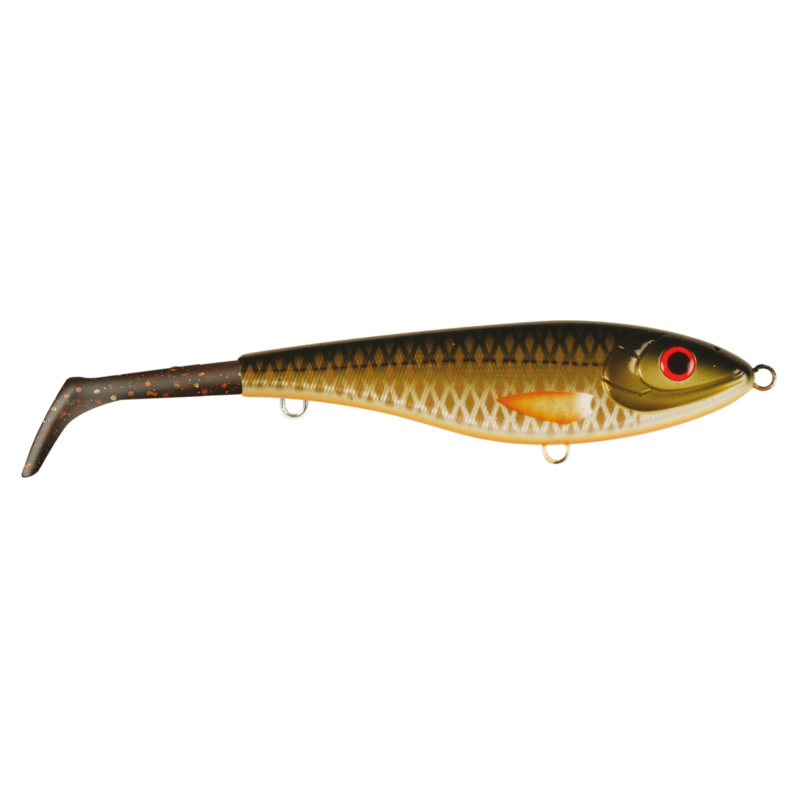 Strike Pro Bandit Tail Golden Olive Jerkbait 