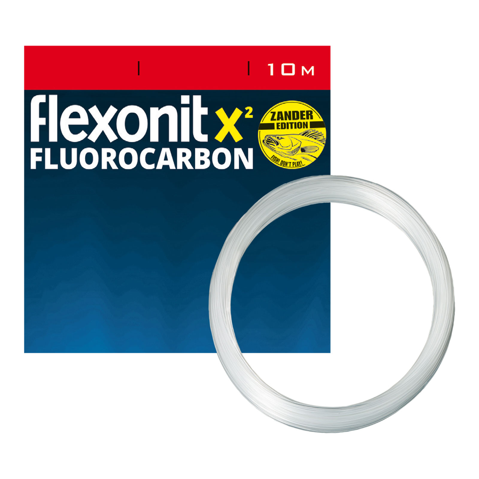 flexonit X² Fluoro Zander 10m Vorfachmaterial