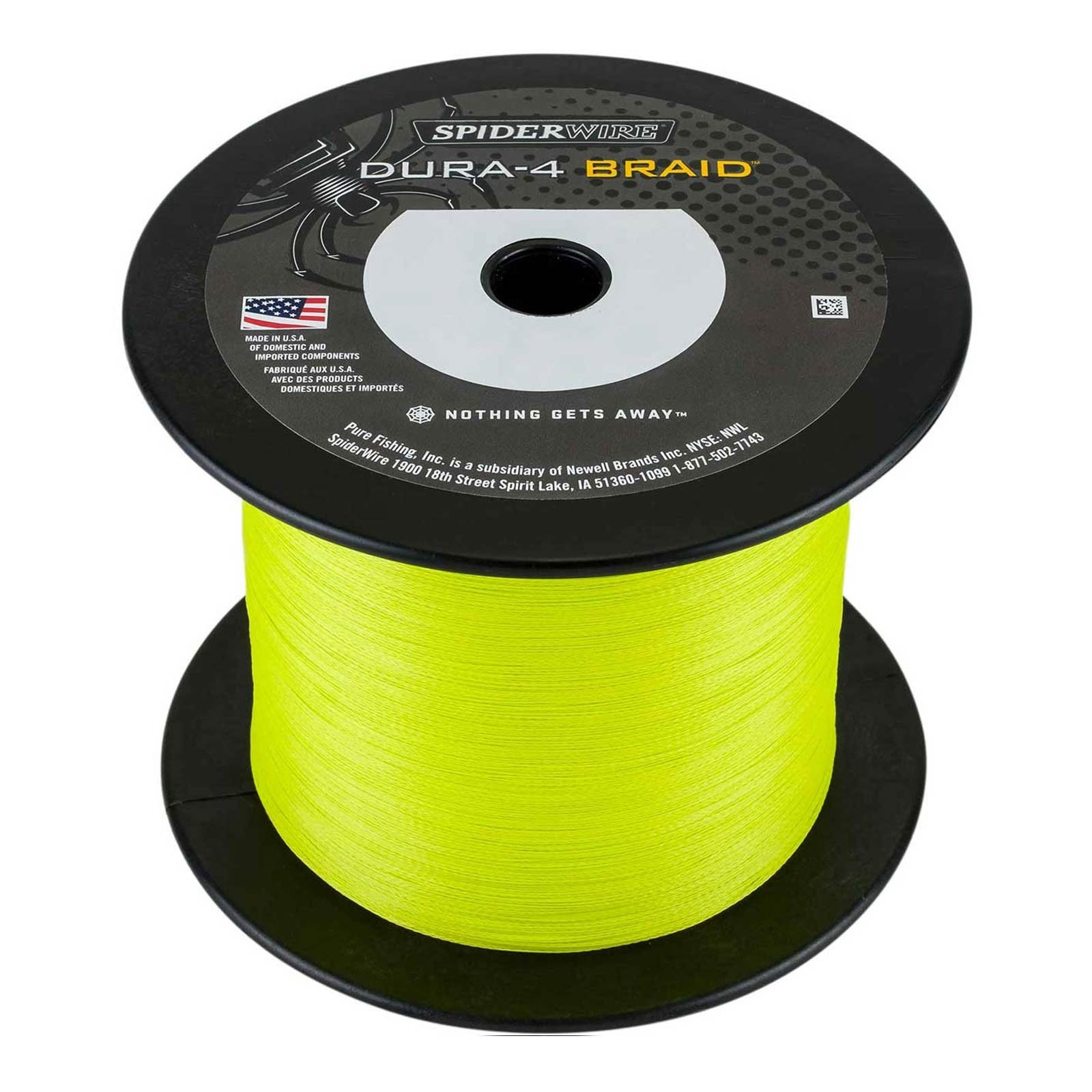 Spiderwire Dura 4 Braid Yellow Geflochtene Angelschnur Meterware