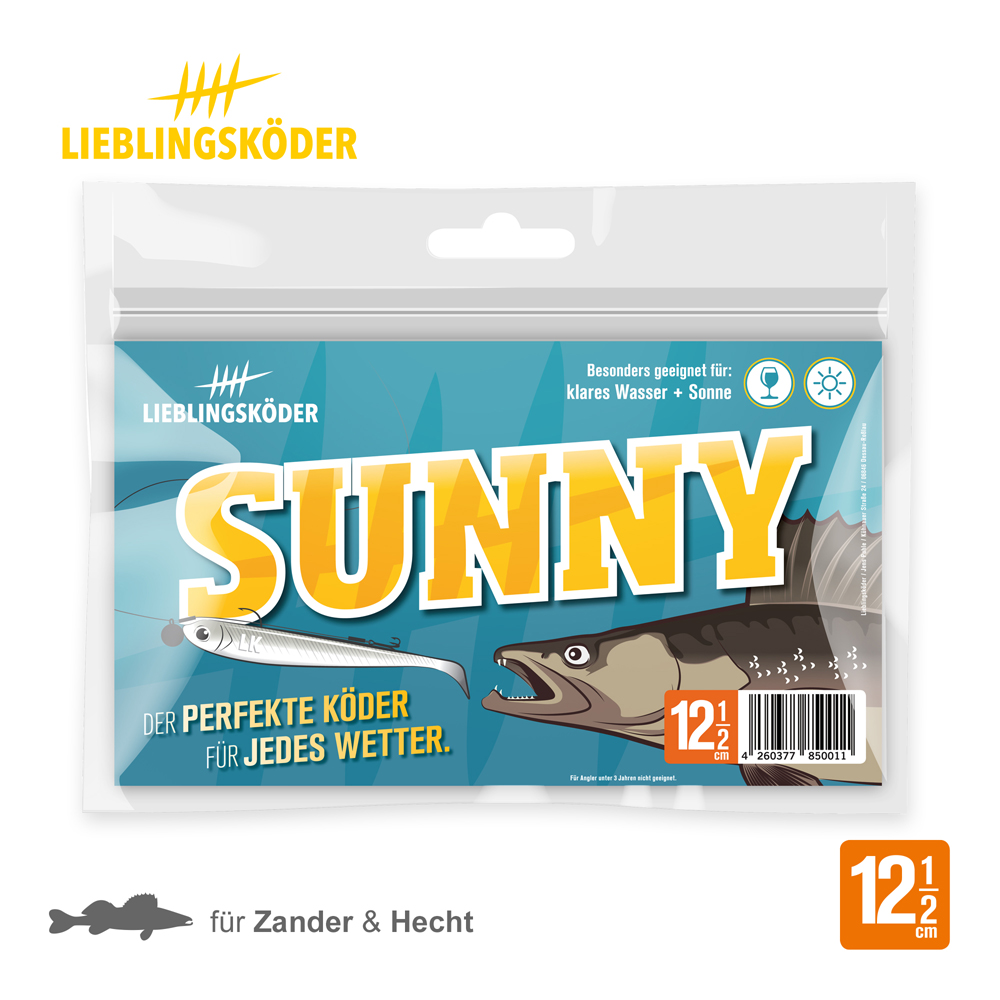 Lieblingsköder 12,5cm Sunny Gummifisch Verpackung