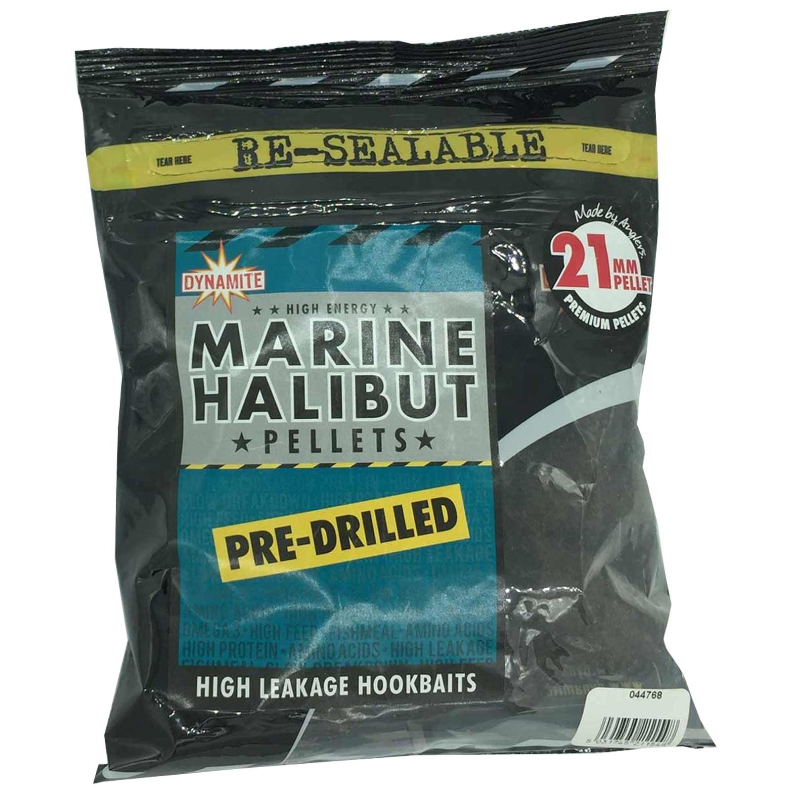 Dynamite Baits Pre-Drilled Pellets Marine Halibut 21mm 350g