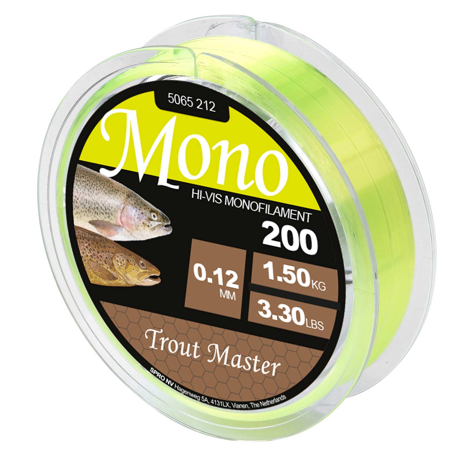 Spro Trout Master Hi-Vis Mono Chart 200m Forellenschnur Chartreuse