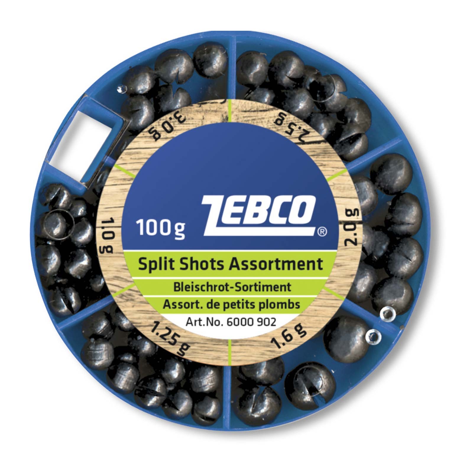 Zebco Bleischrot-Sortiment 100g. grob