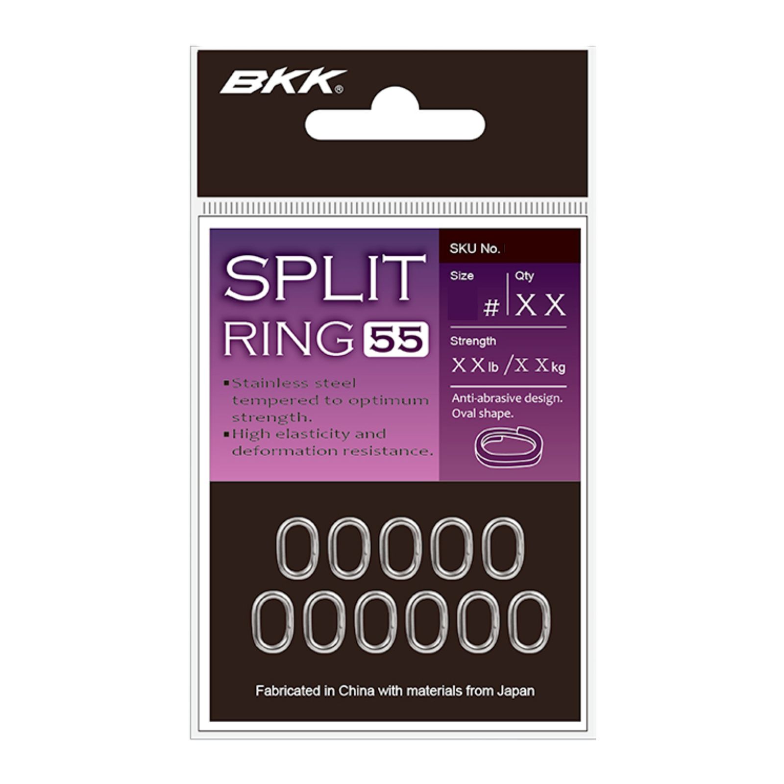 BKK Split Ring-55 Stainless Sprengring Detail 1