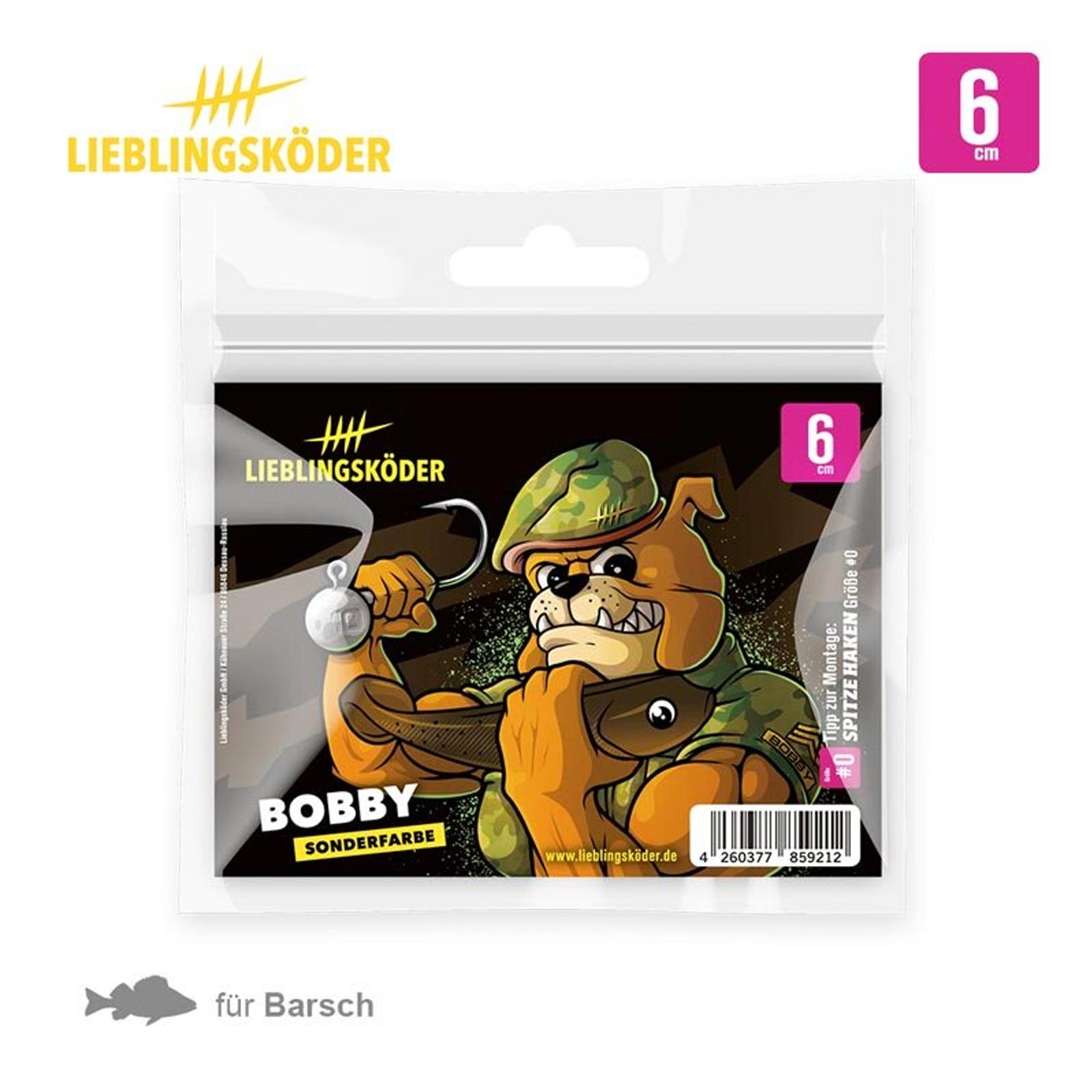 Lieblingsköder 6,0cm Bobby Gummifisch pack