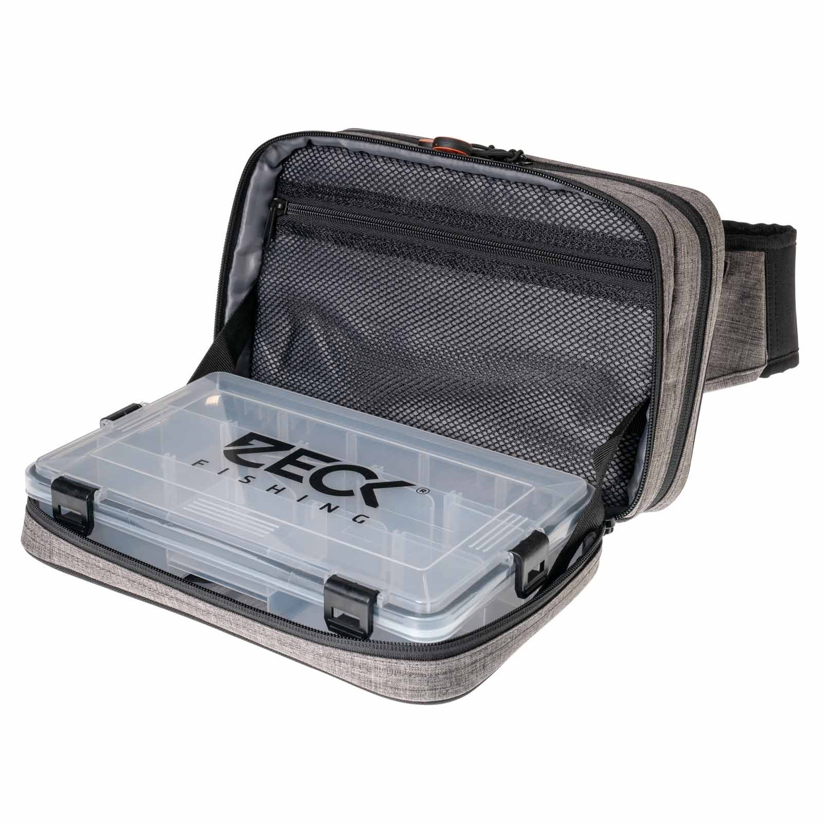 Zeck Sling Bag 5000 + 2 x Tackle Box WP M Angelrucksack mit Box Detail